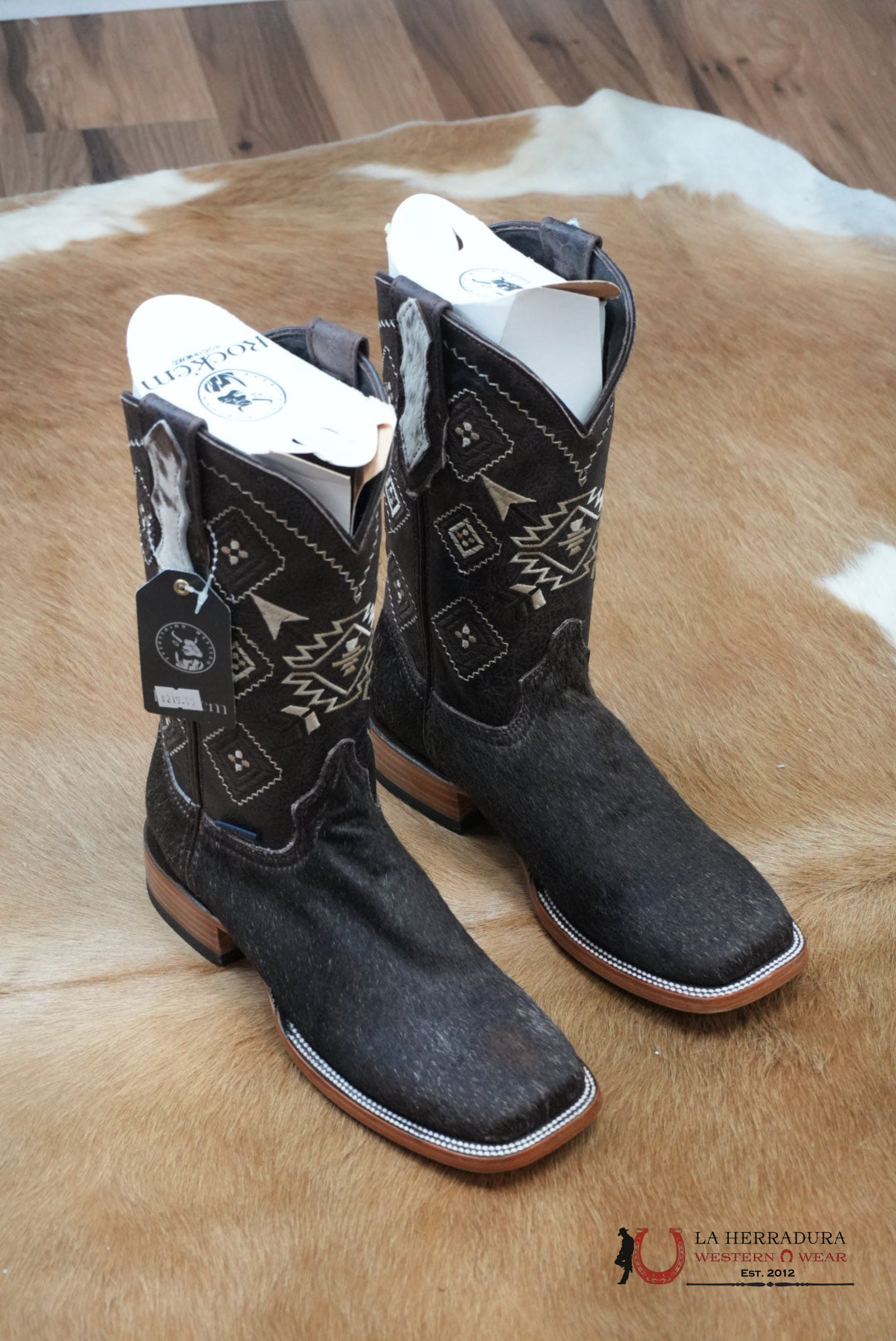 Mens Rock’em Aztec Cowhide Boots BOTAS HOMBRES