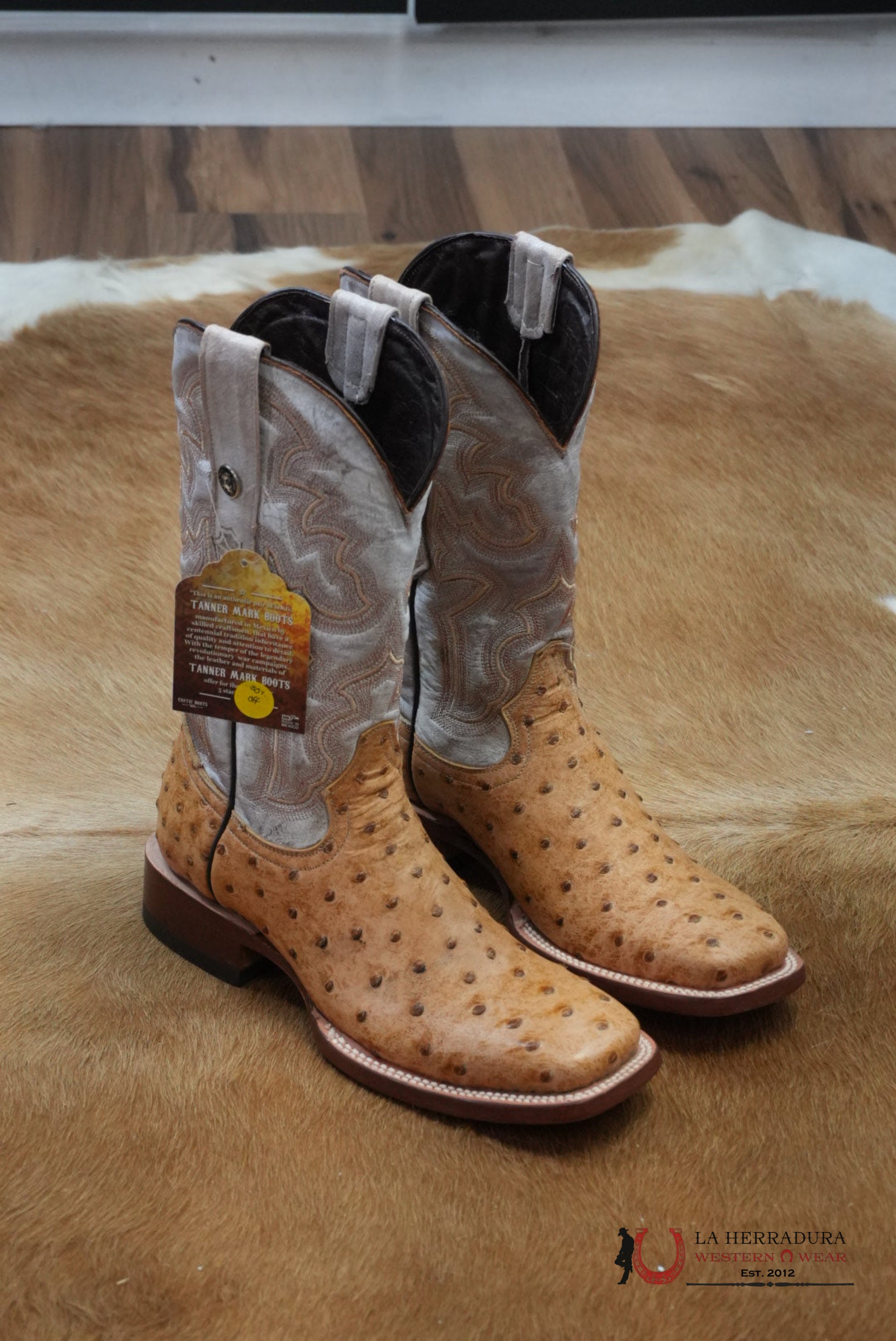 Mens Tanner Mark Imit. Ostrich Orix Boots BOTAS HOMBRES