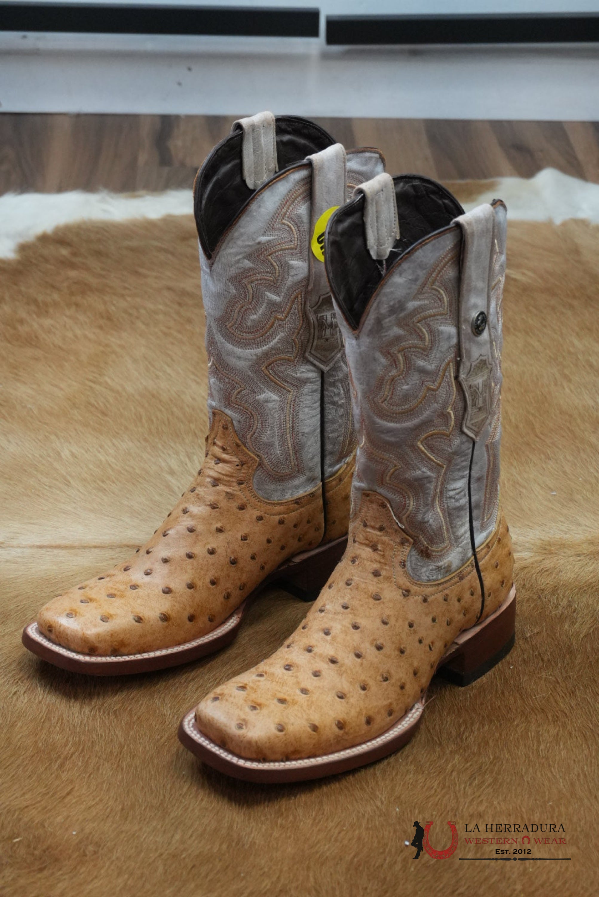 Mens Tanner Mark Imit. Ostrich Orix Boots BOTAS HOMBRES