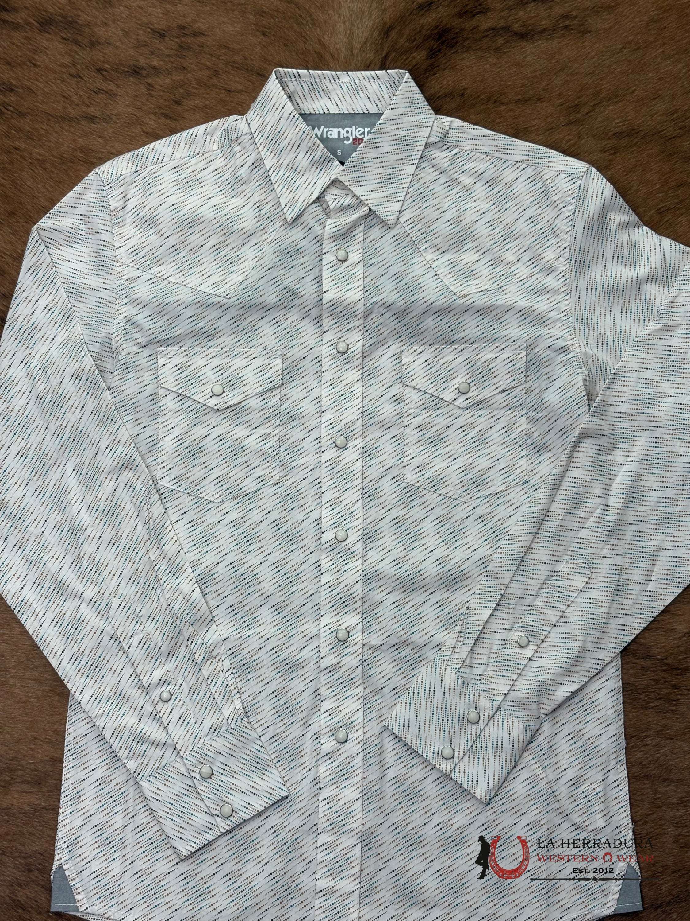 MEN’S WRANGLER 20x WHITE CLASSIC/STRETCH FIT- 112367940 ROPA HOMBRES