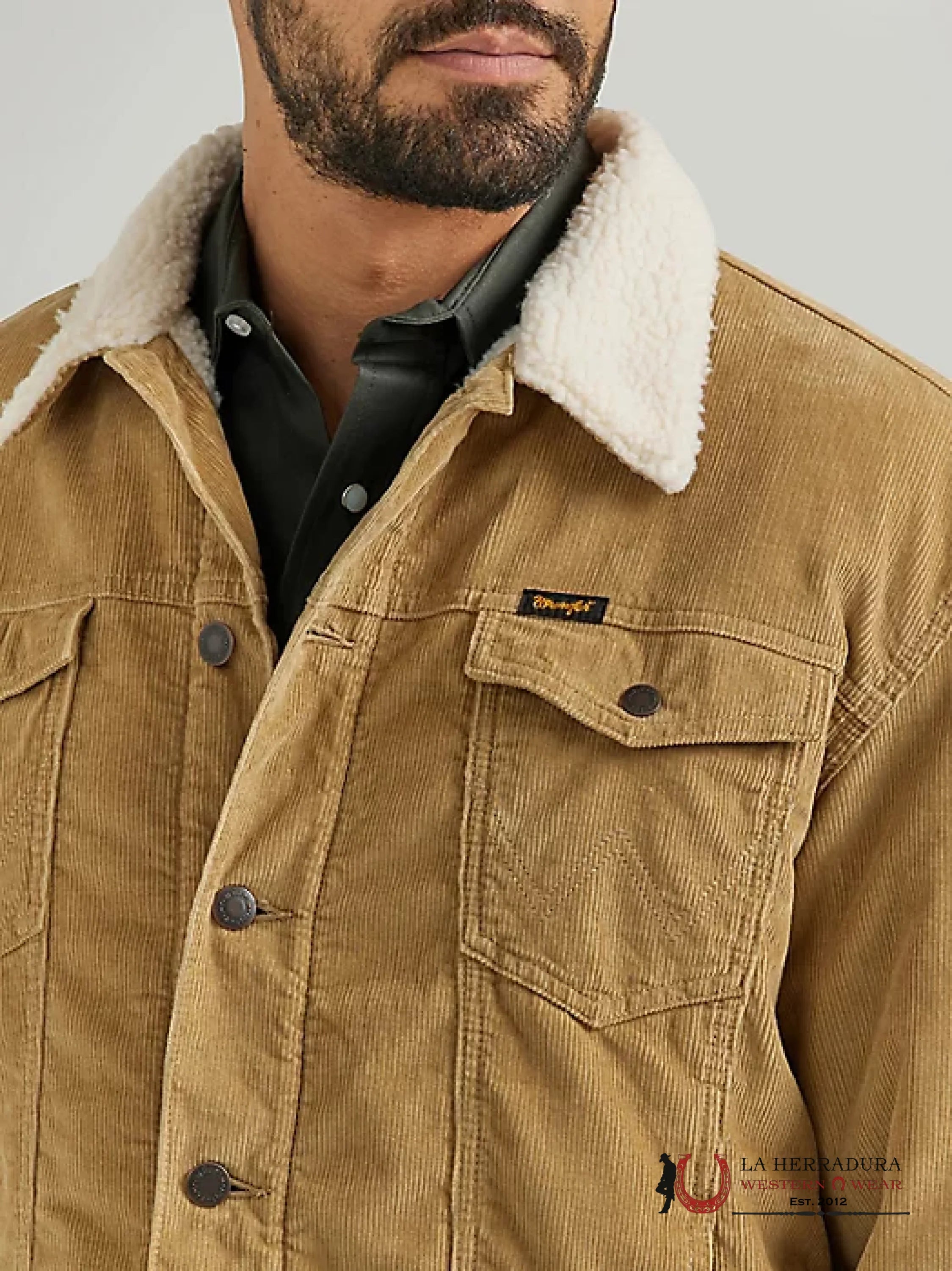 Men’s Wrangler® Cowboy Sherpa Lined Corduroy Jacket Ropa Hombres
