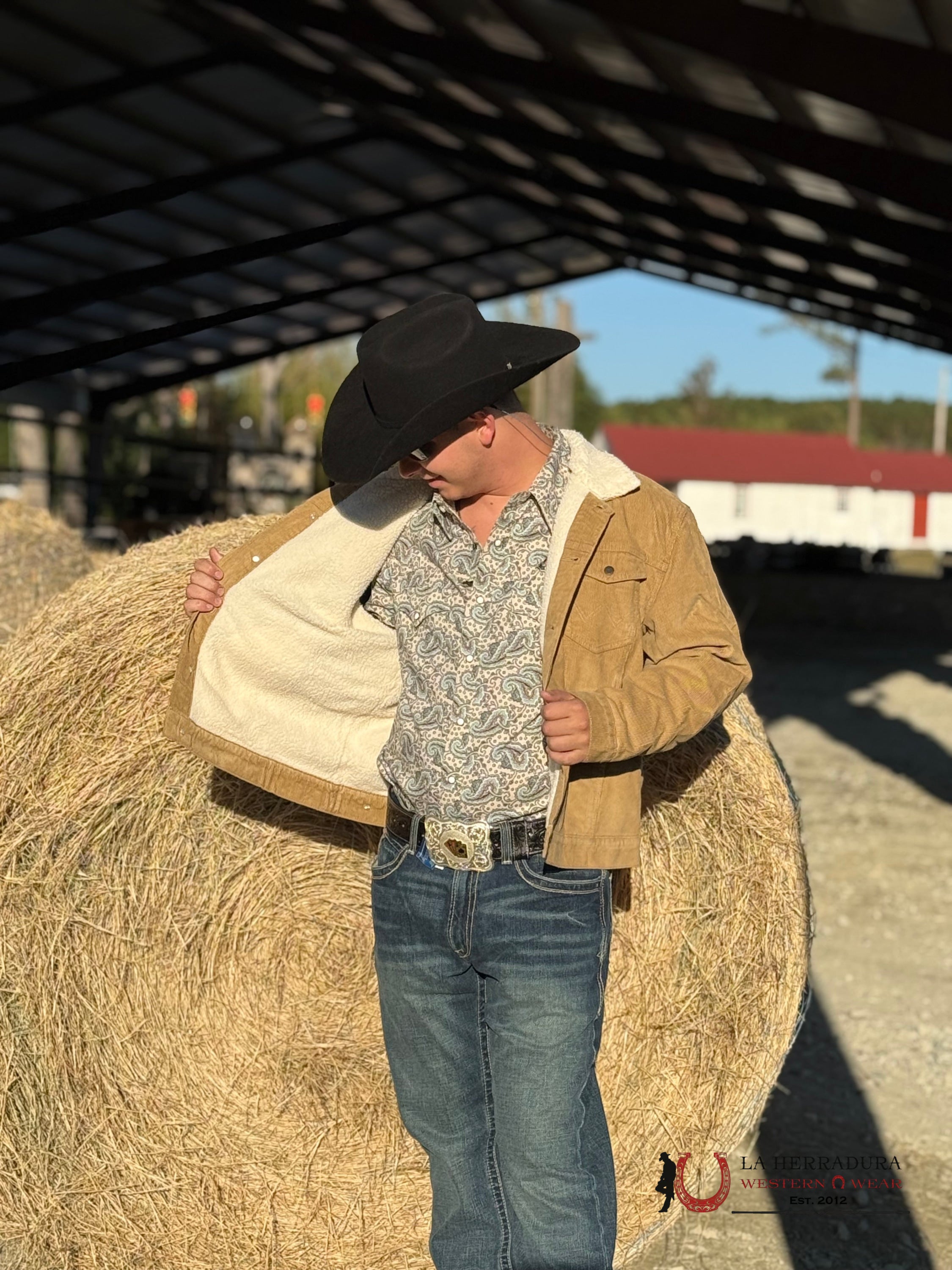 Men’s Wrangler® Cowboy Sherpa Lined Corduroy Jacket Ropa Hombres