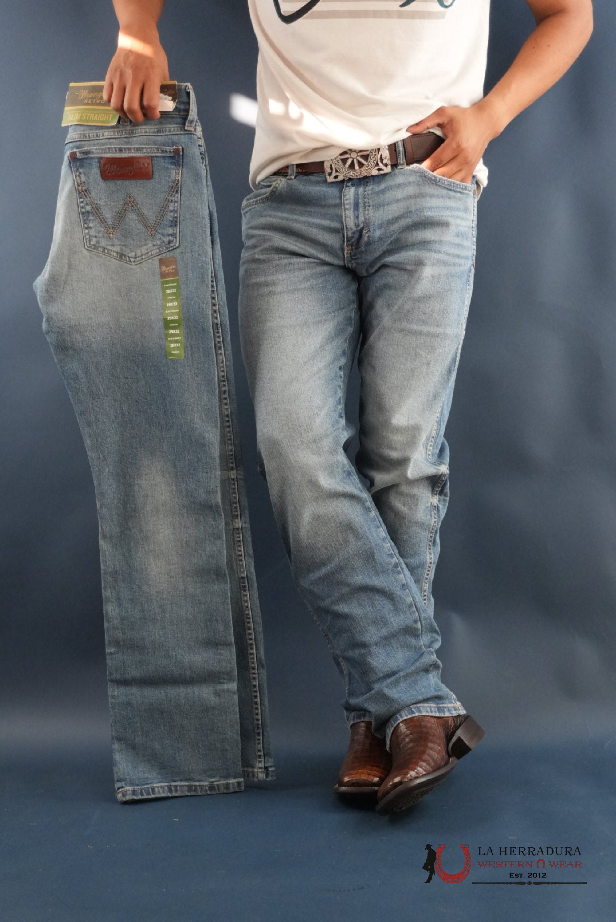 MEN’S WRANGLER RETR SLIM FIT STRAIGHT LEG JEAN PHILLIPS WRANGLER JEANS