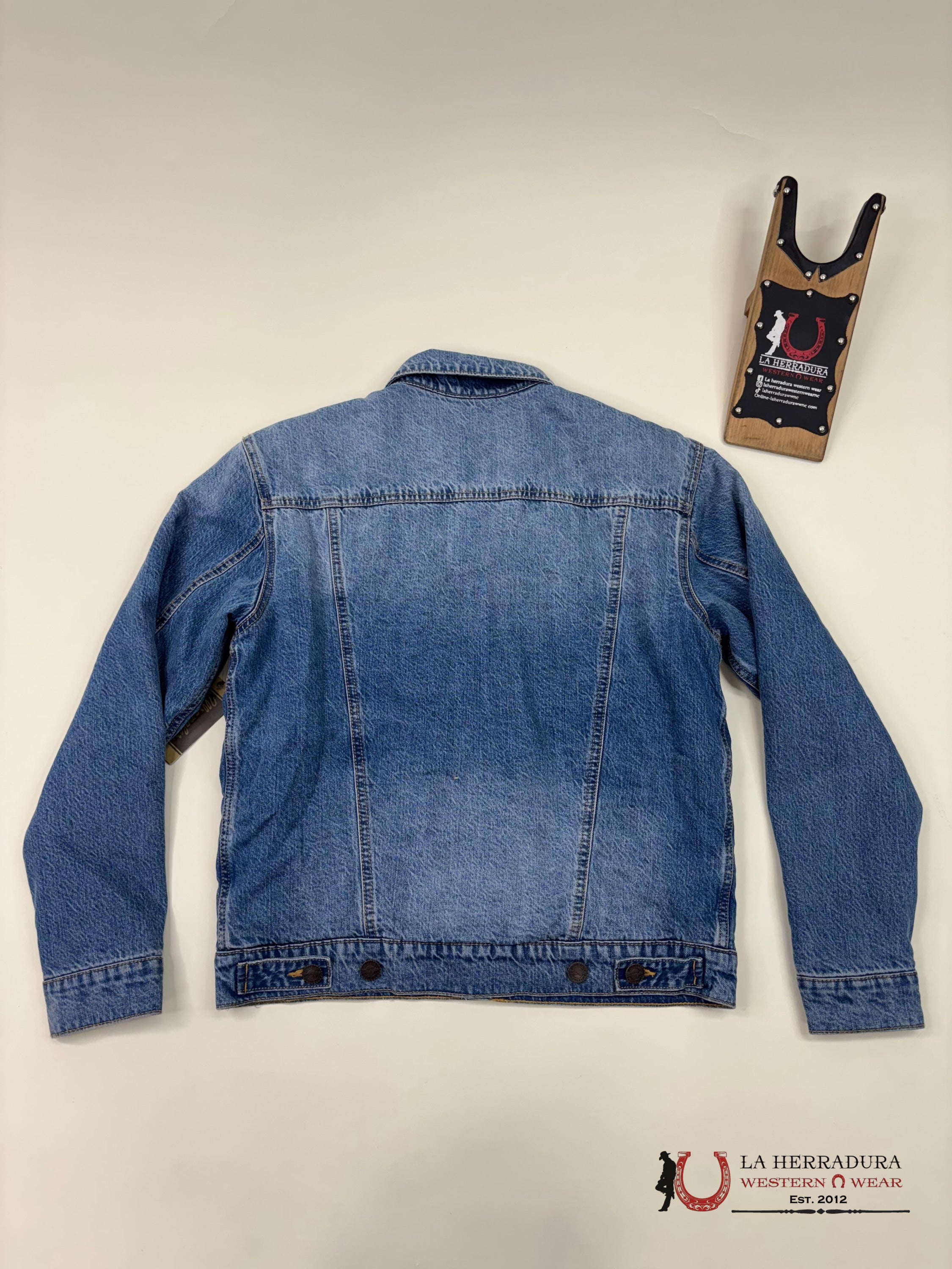 Men’s Wrangler Retro Sherpa Lined Western Denim Jacket In Rodeo Night Ropa Hombres