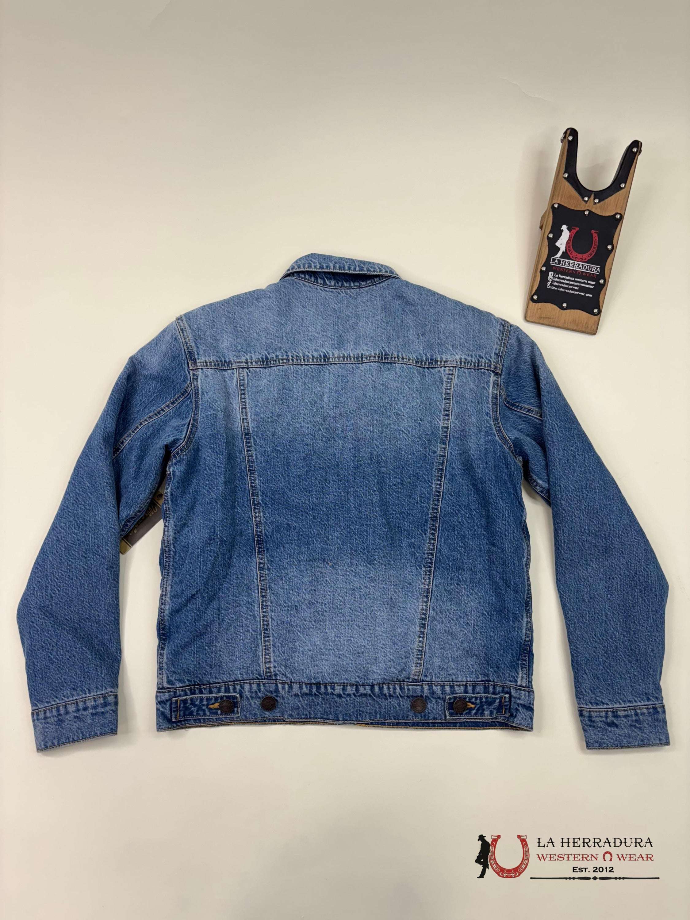 Men’s Wrangler Retro Sherpa Lined Western Denim Jacket In Rodeo Night Ropa Hombres