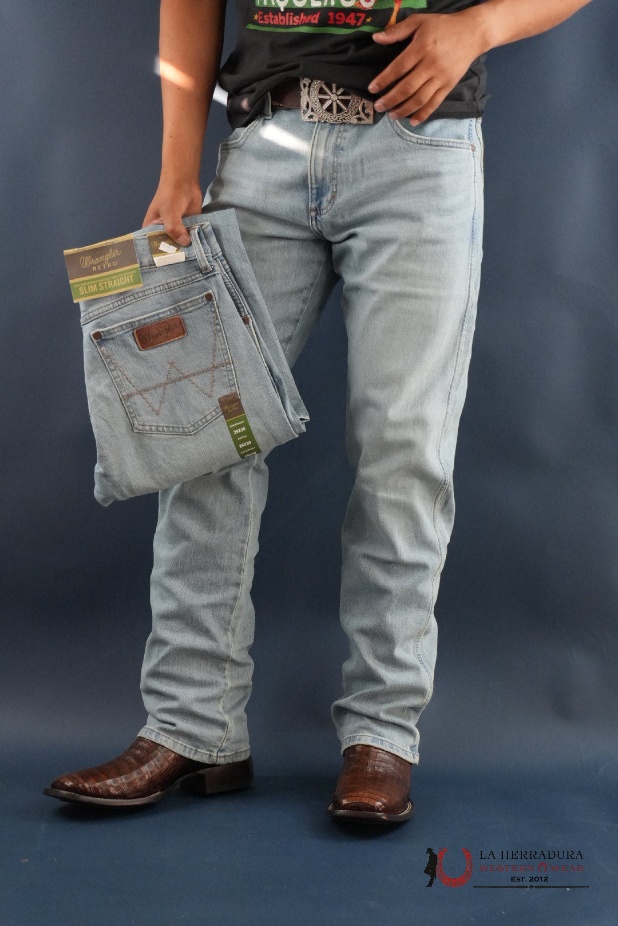 MEN’S WRANGLER RETRO SLIM FIT STRAIGHT LEG JEAN Mendenhall - 5302 WRANGLER JEANS