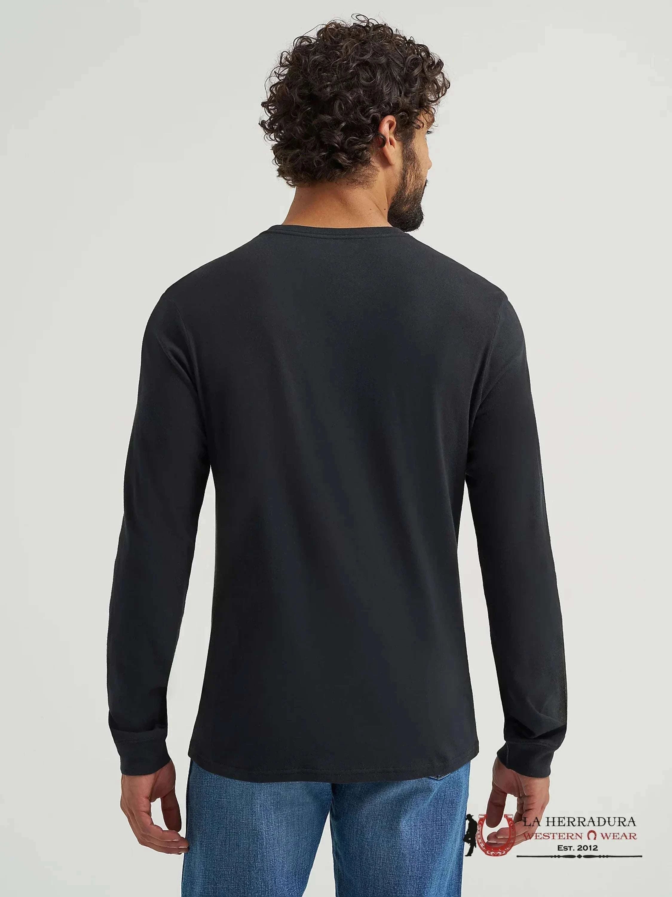 MEN’S WRANGLER SHIRT BLACK WITH PRINT 112365682 ROPA HOMBRES