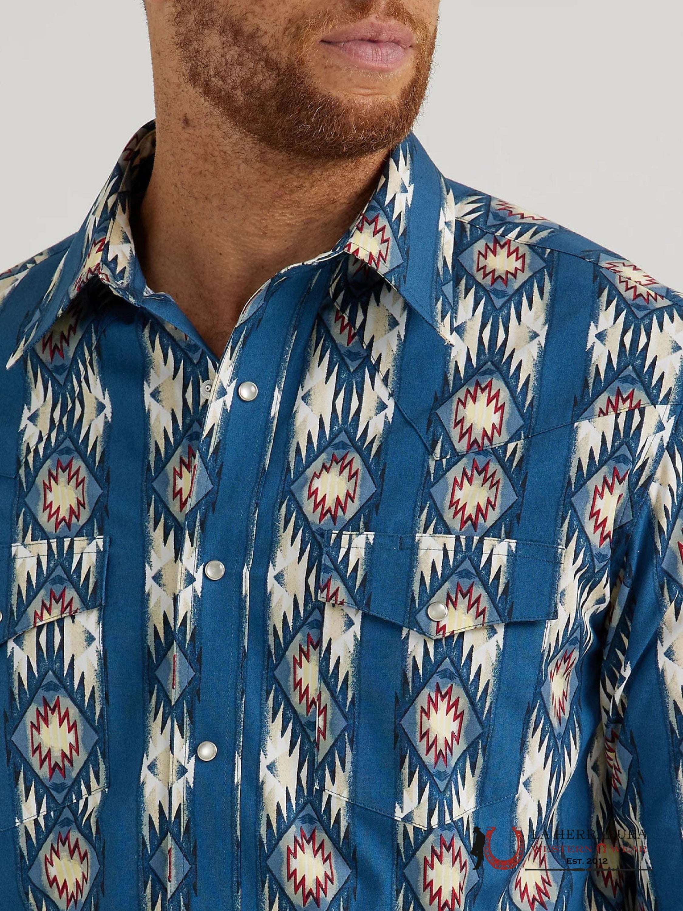 MENS WRANGLER SHIRT CHECOTQH LONG SLEEVE 112344419 ROPA HOMBRES