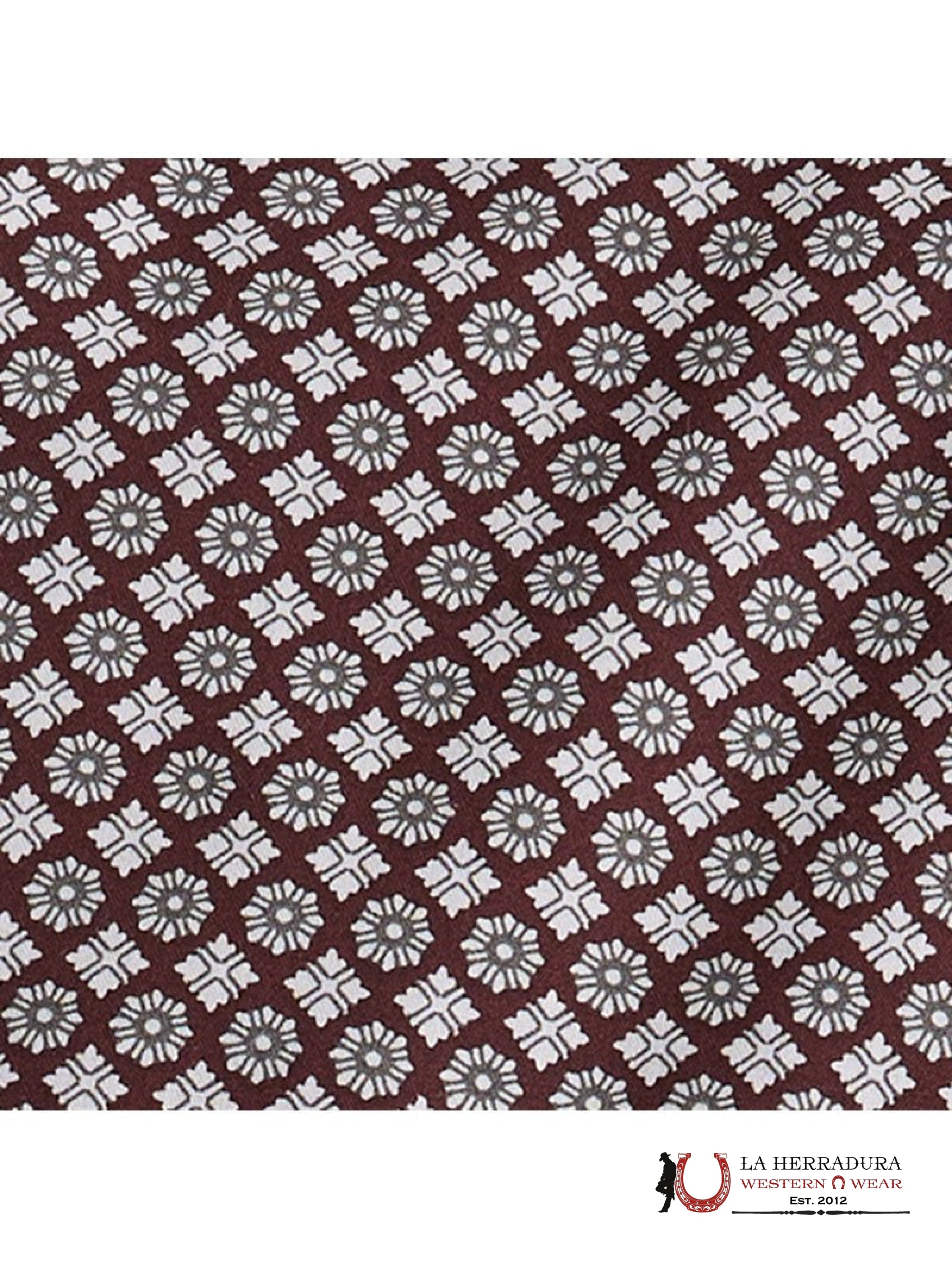 MENS WRANGLER SHIRT RELAXED FIT FLORAL BURGANDY 7434 ROPA HOMBRES