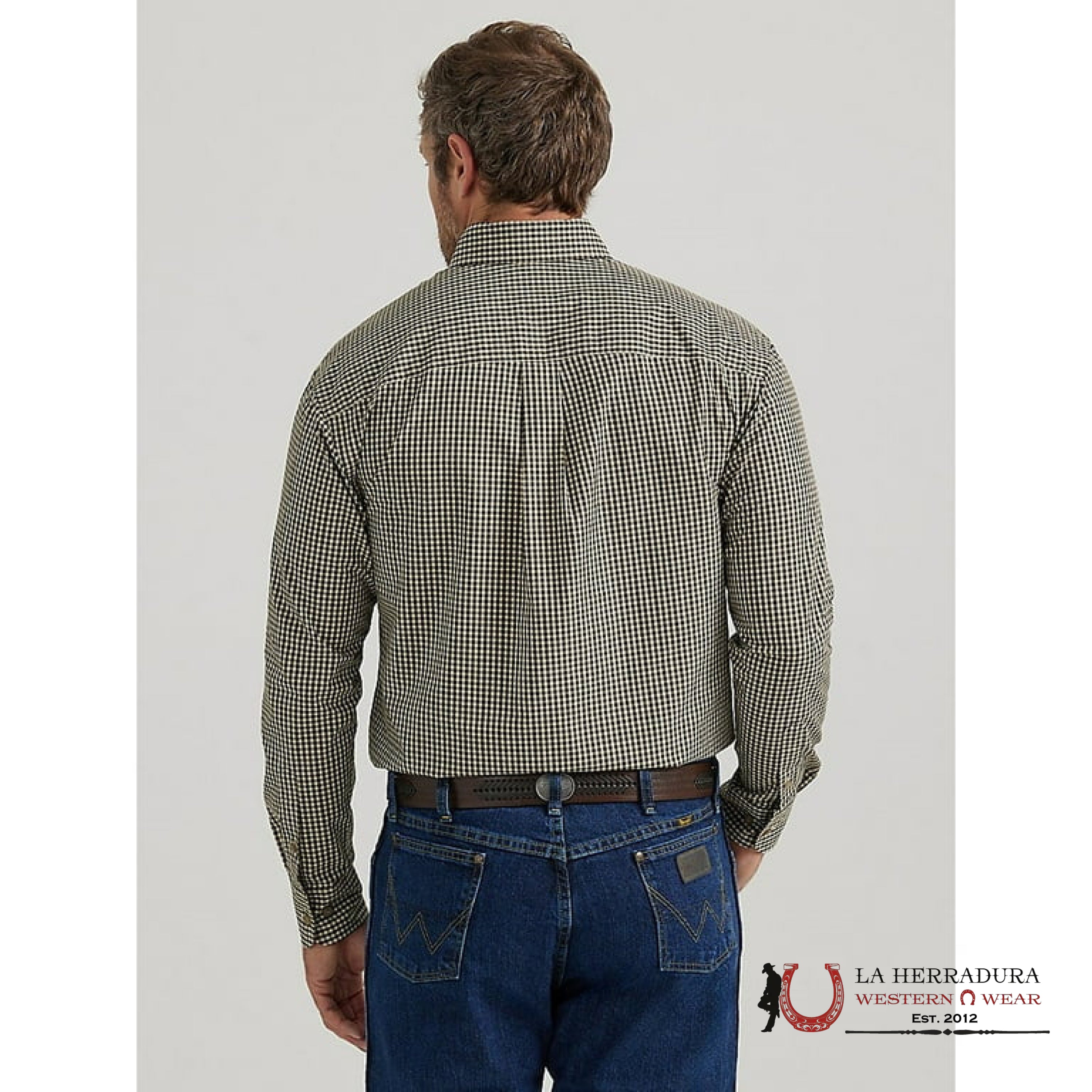 MENS WRANGLER SHIRT RELAXED FIT GREEN 8095 ROPA HOMBRES