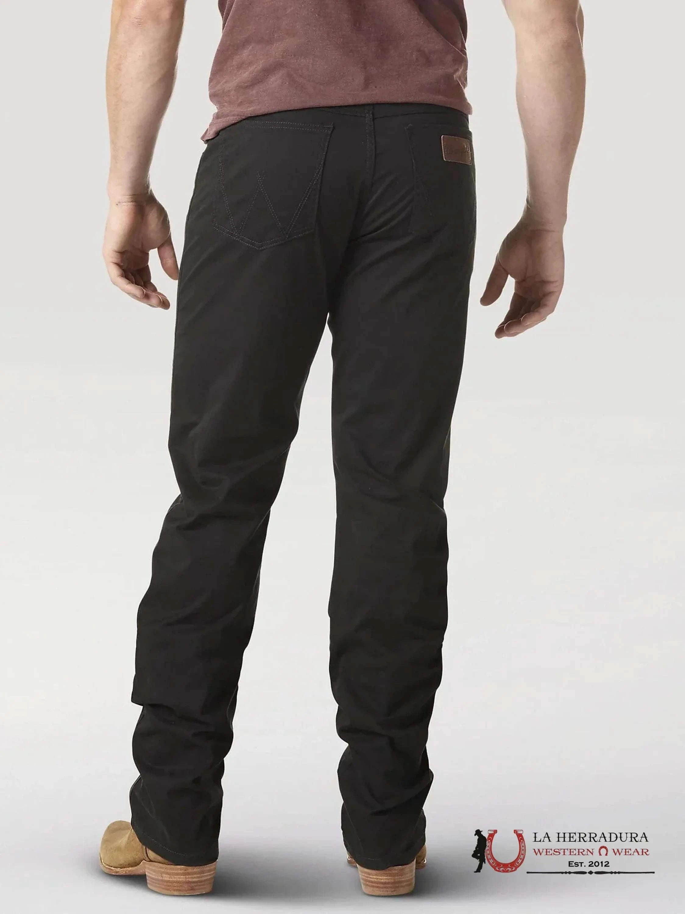 MEN’S WRANGLER SLIM STRAIGHT BLACK JEANS LIGHTWEIGHT 1088MWZBK WRANGLER JEANS