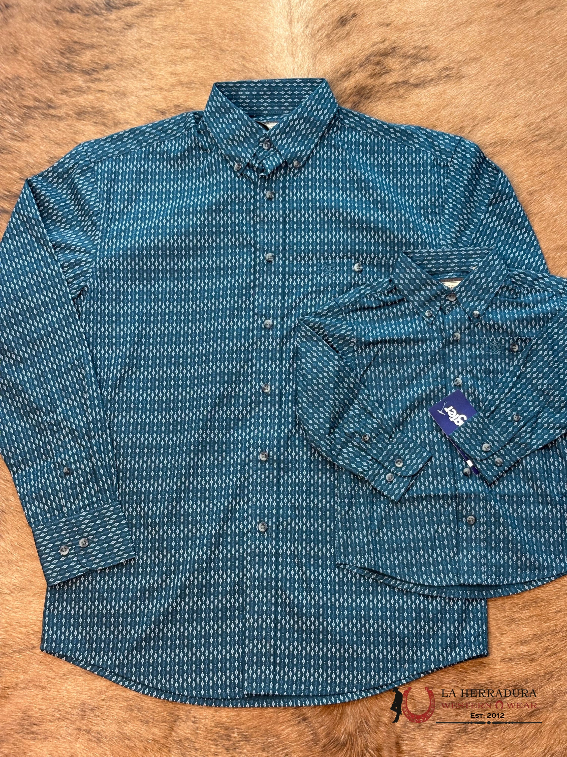 MEN’S WRANGLER TEAL RELAXED FIT-112367705 ROPA HOMBRES