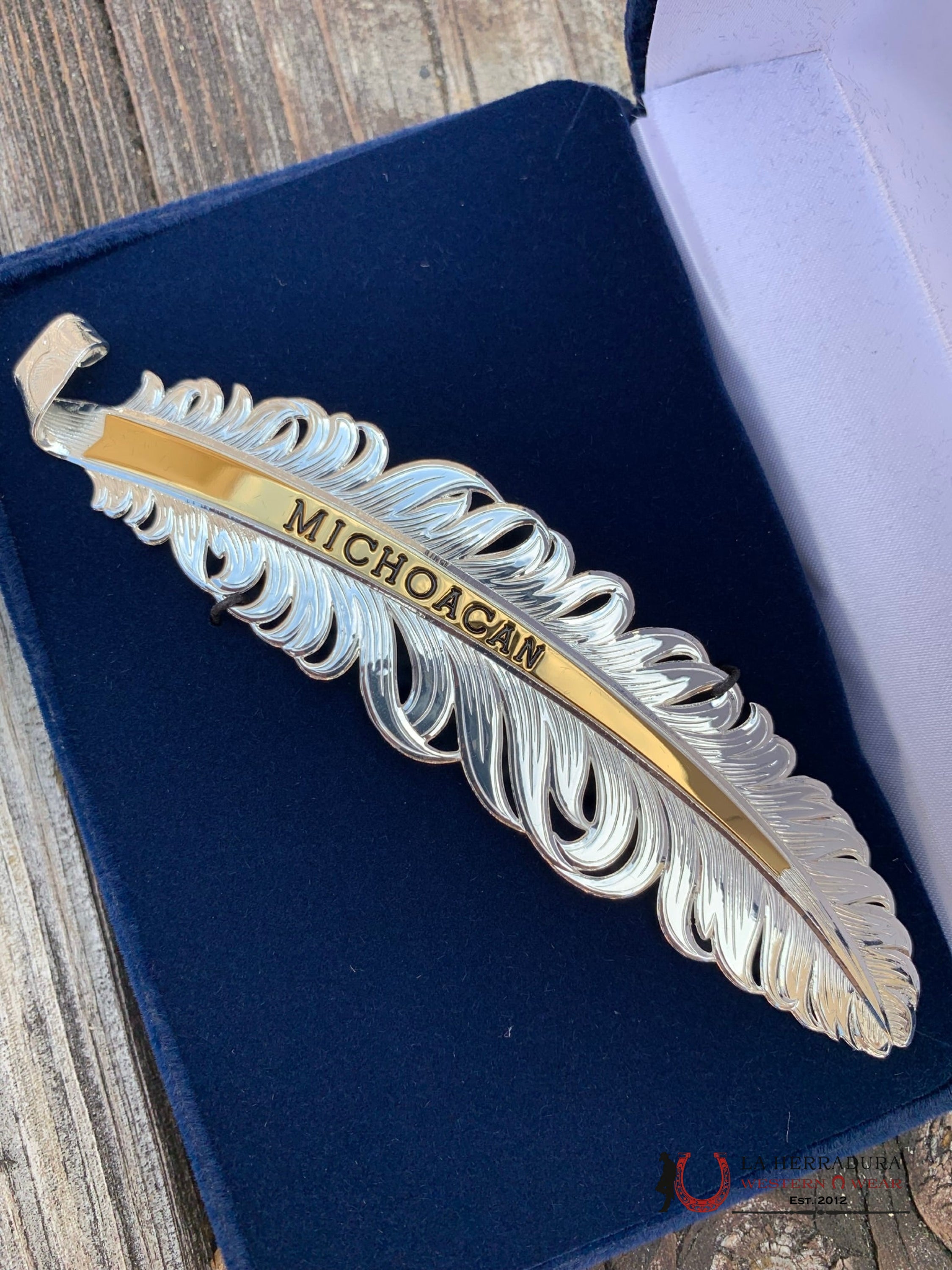 Montana Hat Feather Plata Michoacán Accesorios