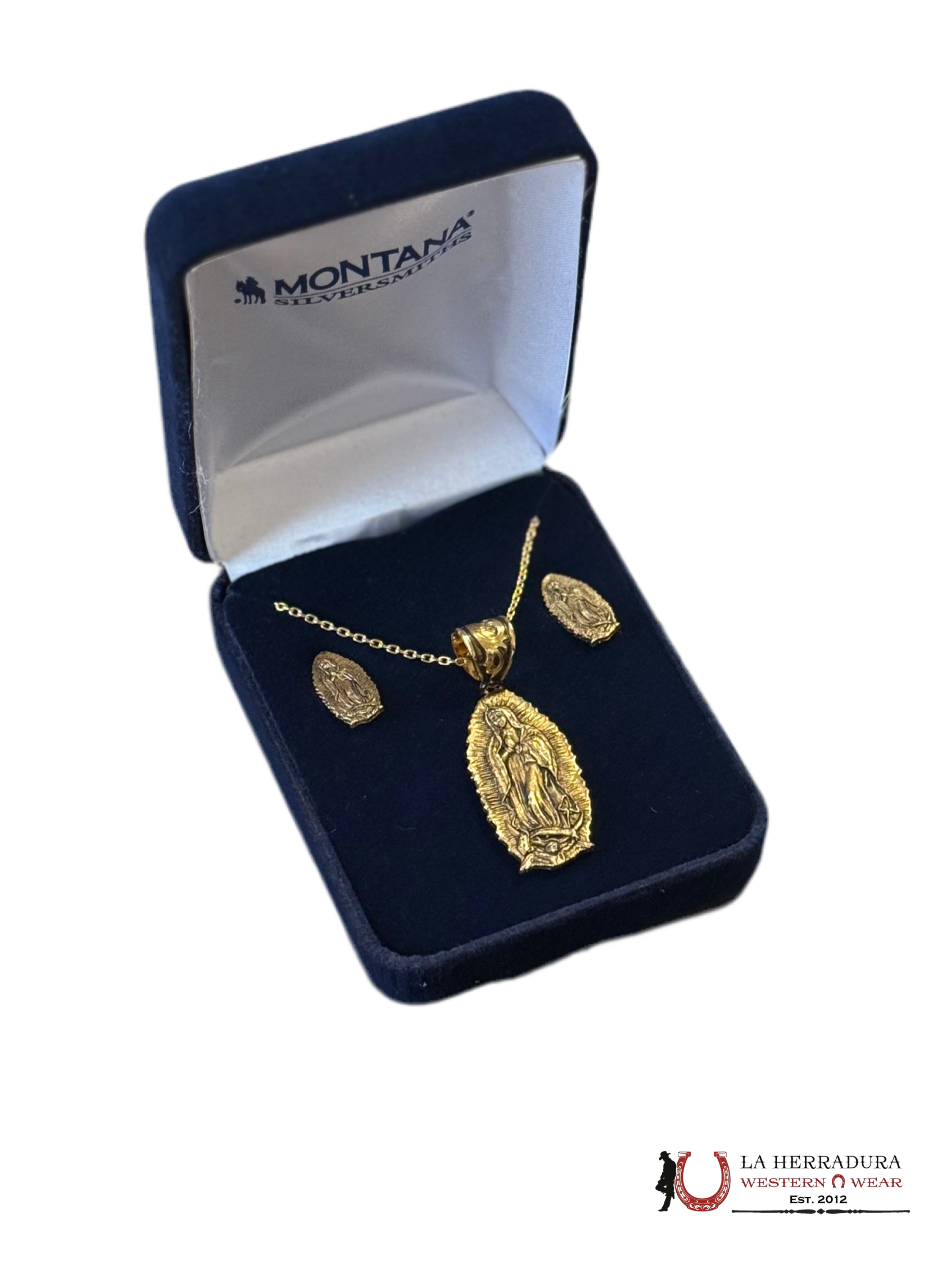 Montana Silversmith Gold Our Lady of Guadalupe Set