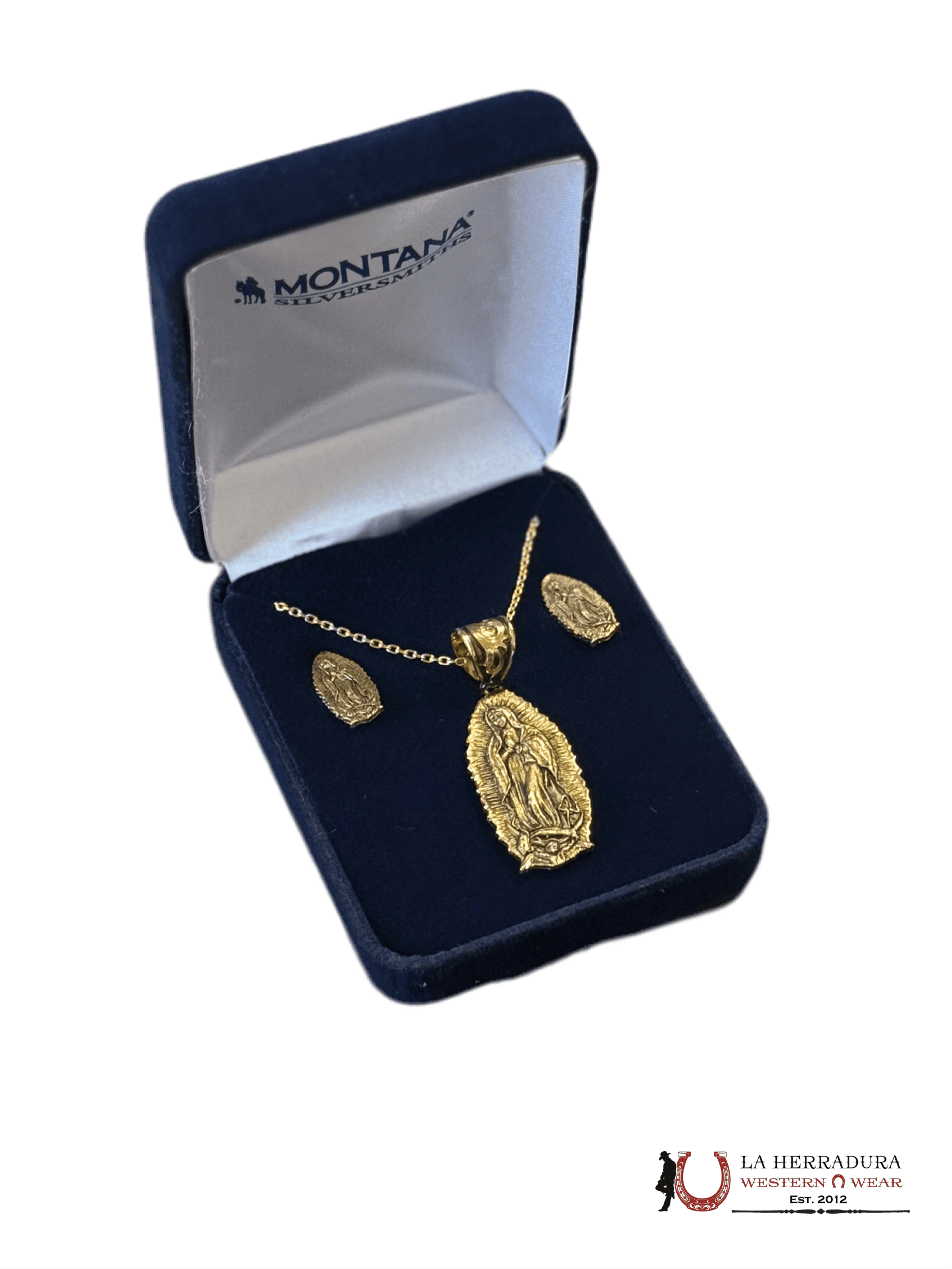 Montana Silversmith Gold Our Lady of Guadalupe Set