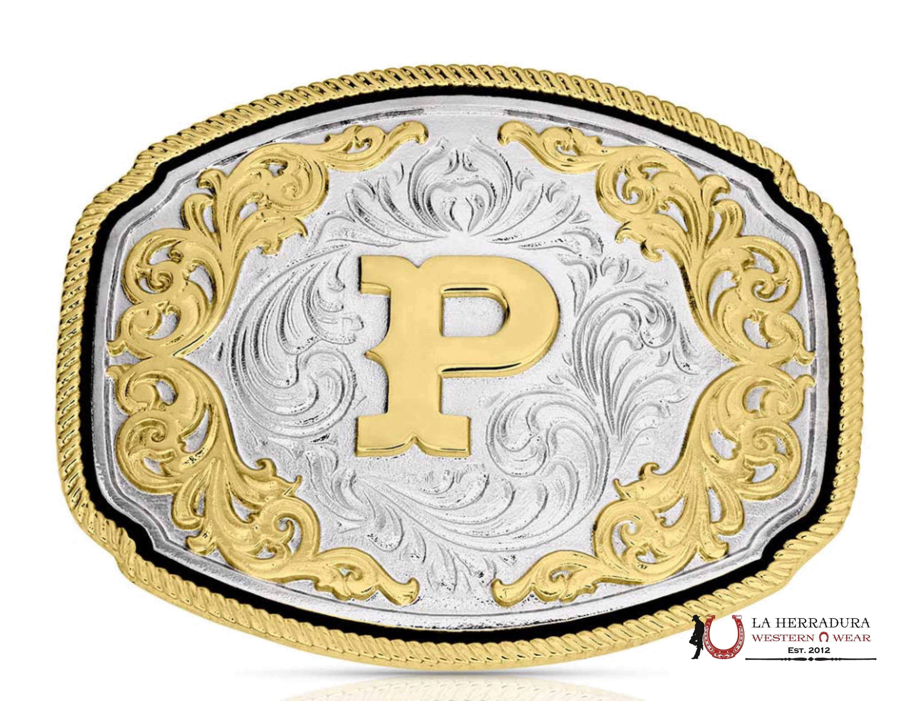 MONTANA SILVERSMITH LETTER “P” WESTERN INITIAL ACCESORIOS