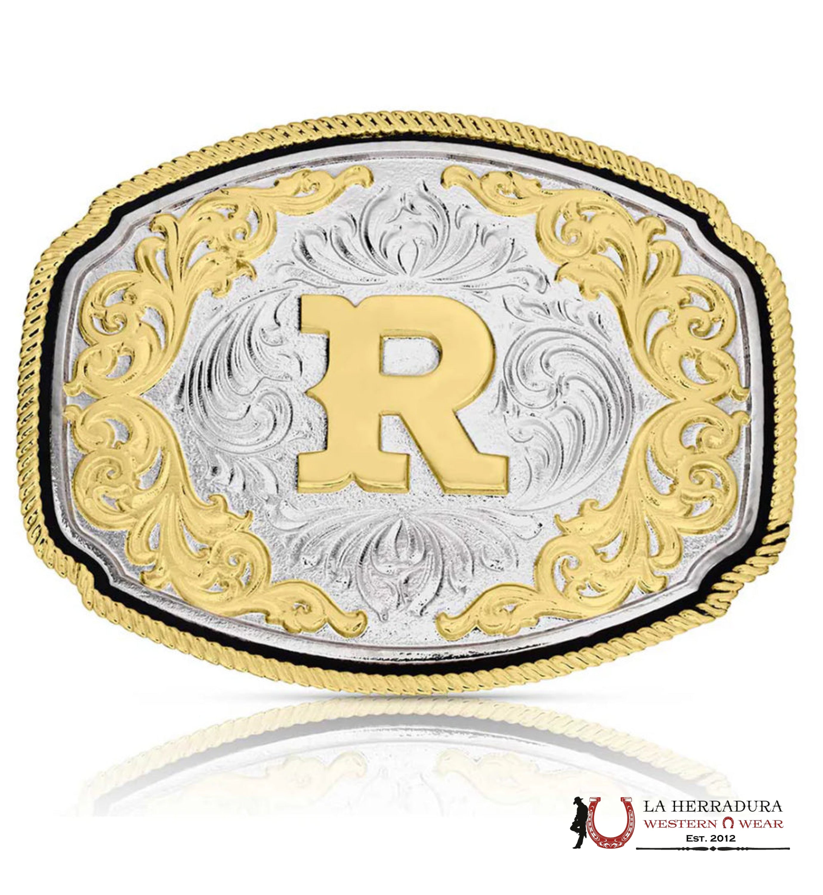 MONTANA SILVERSMITH LETTER “R” WESTERN INITIAL ACCESORIOS