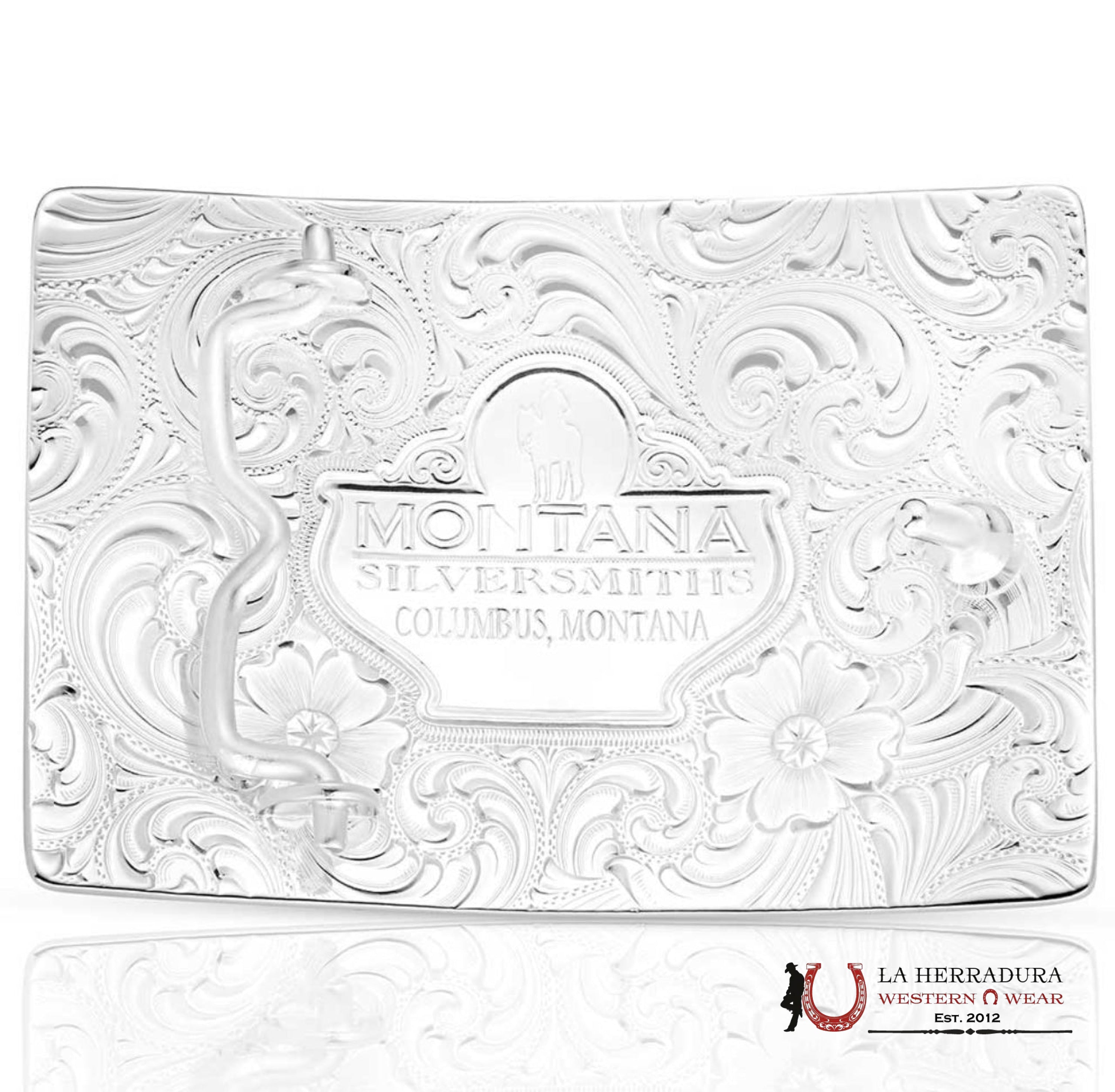 MONTANA SILVERSMITH SANTA FE SUNRISE BUCKLE WITH LONGHORN ACCESORIOS