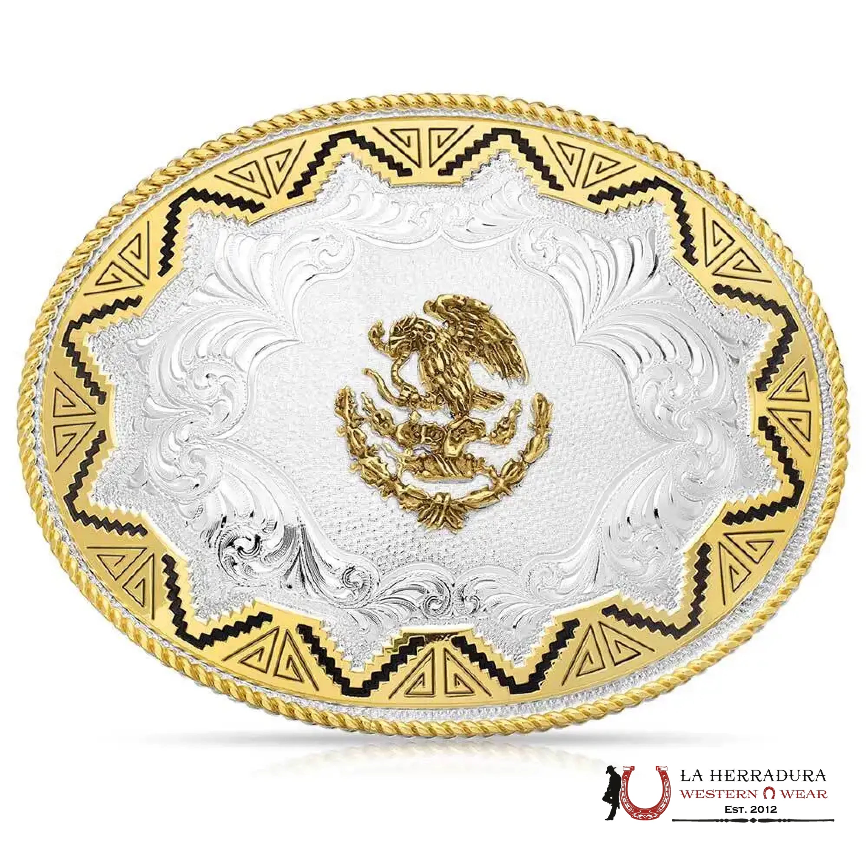 MONTANA SILVERSMITH SOUTHWEST SUN LARGE TWO TONE BELT BUCKLE ACCESORIOS