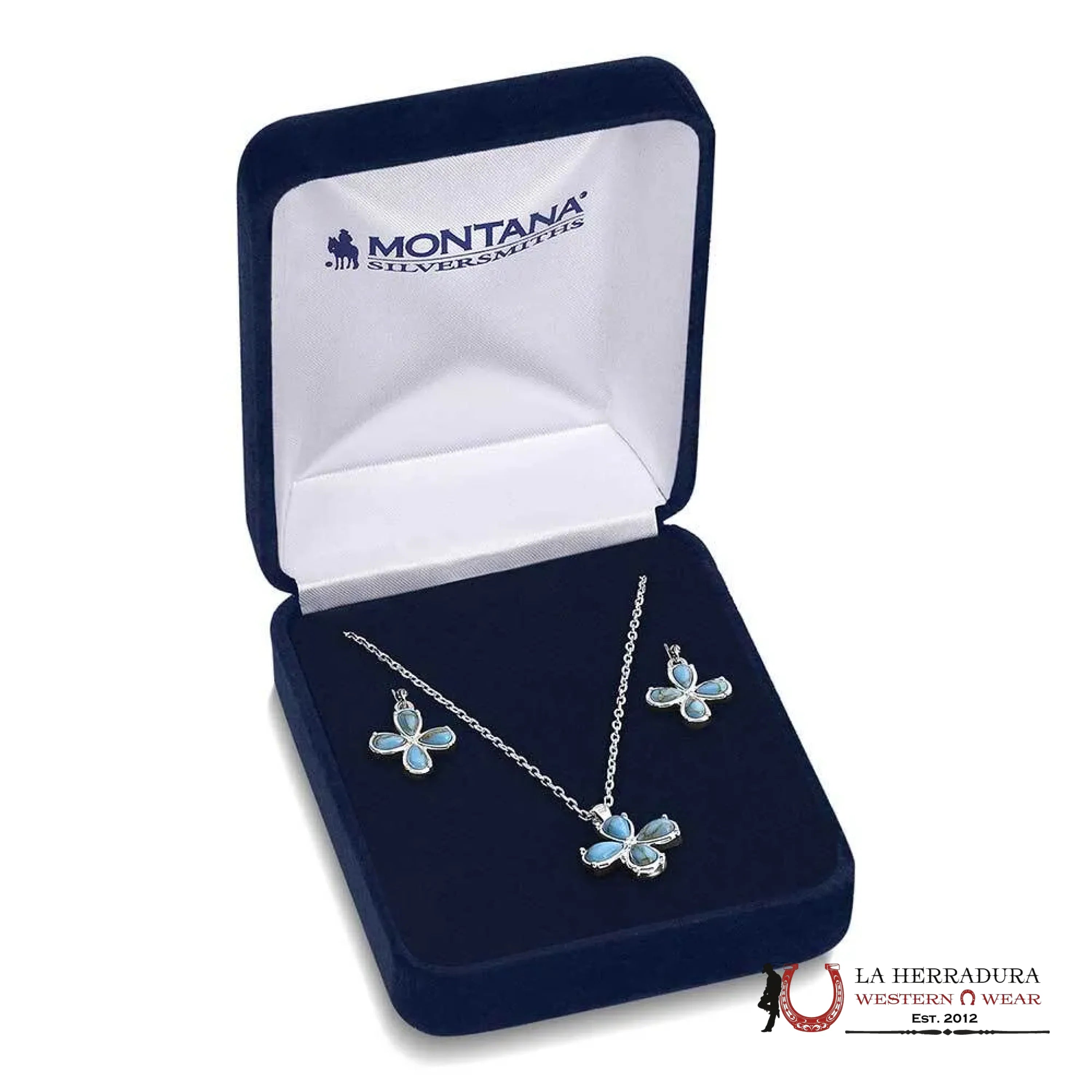 Montana Silversmith Wildflower Turquoise Jewelry Set