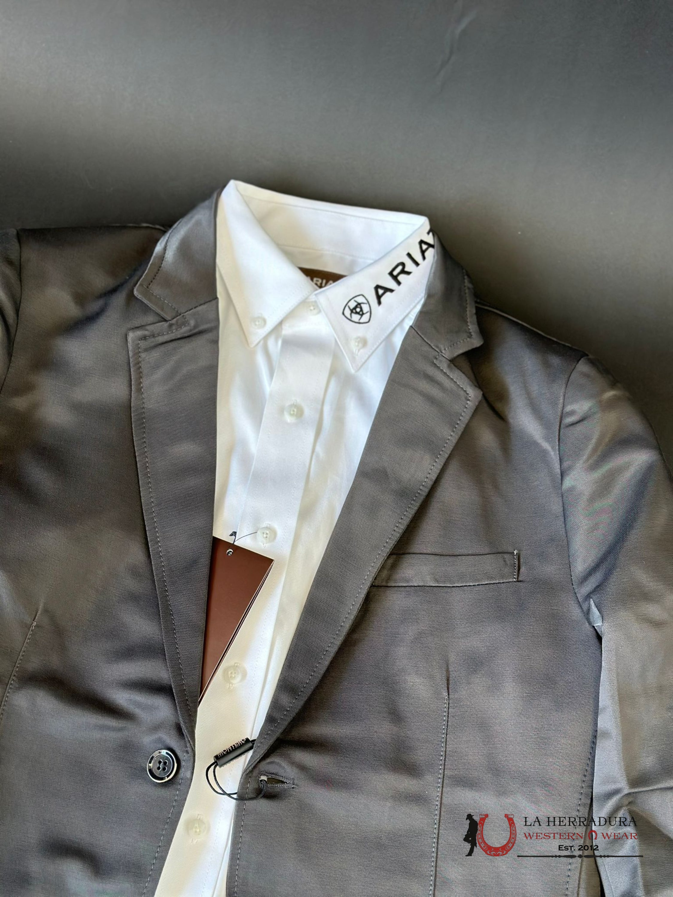 Montero Charcoal Smooth Liso Blazer Ropa Hombres