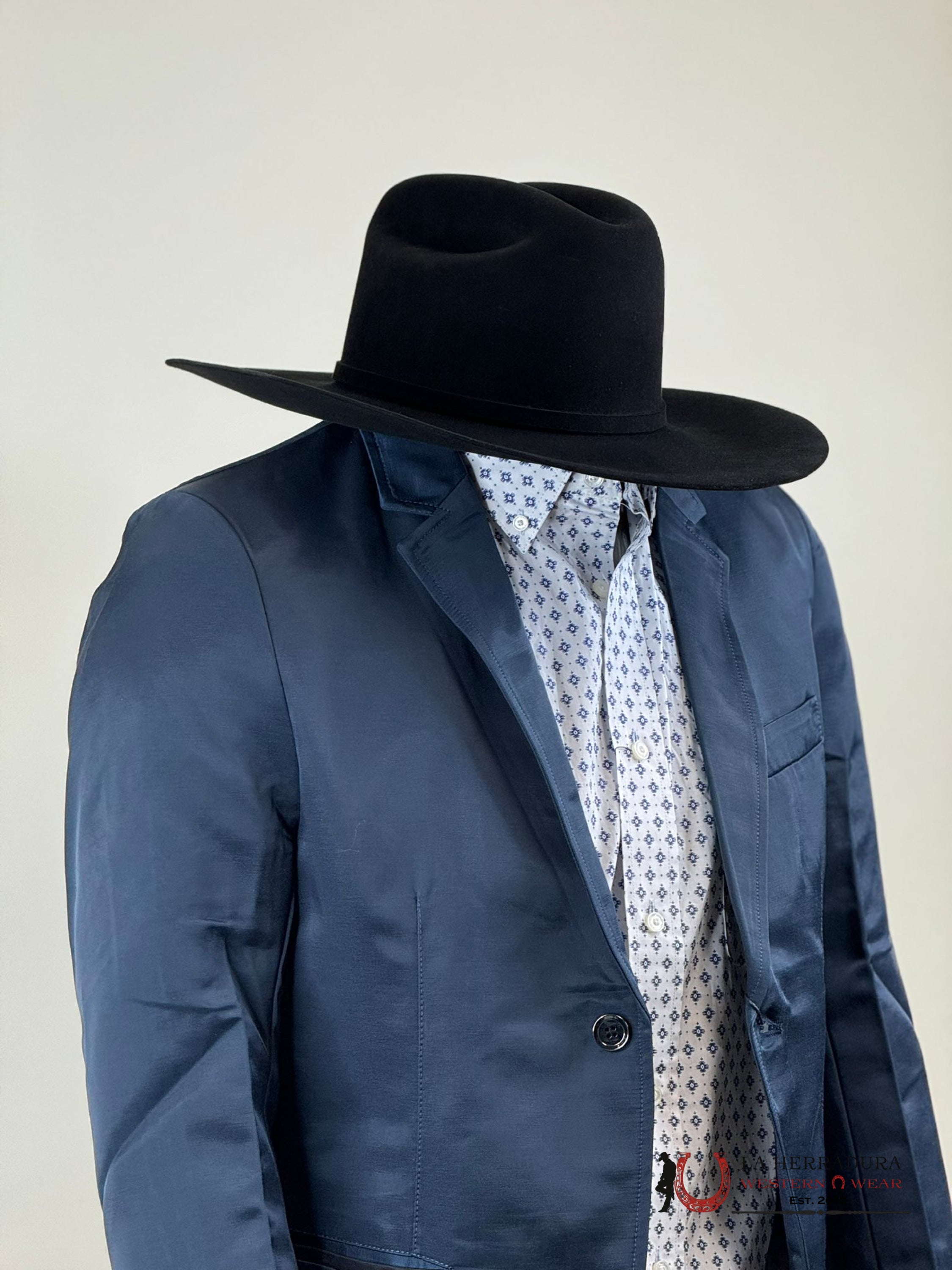 Montero Deep Blue Teal Smooth Liso Blazer Ropa Hombres