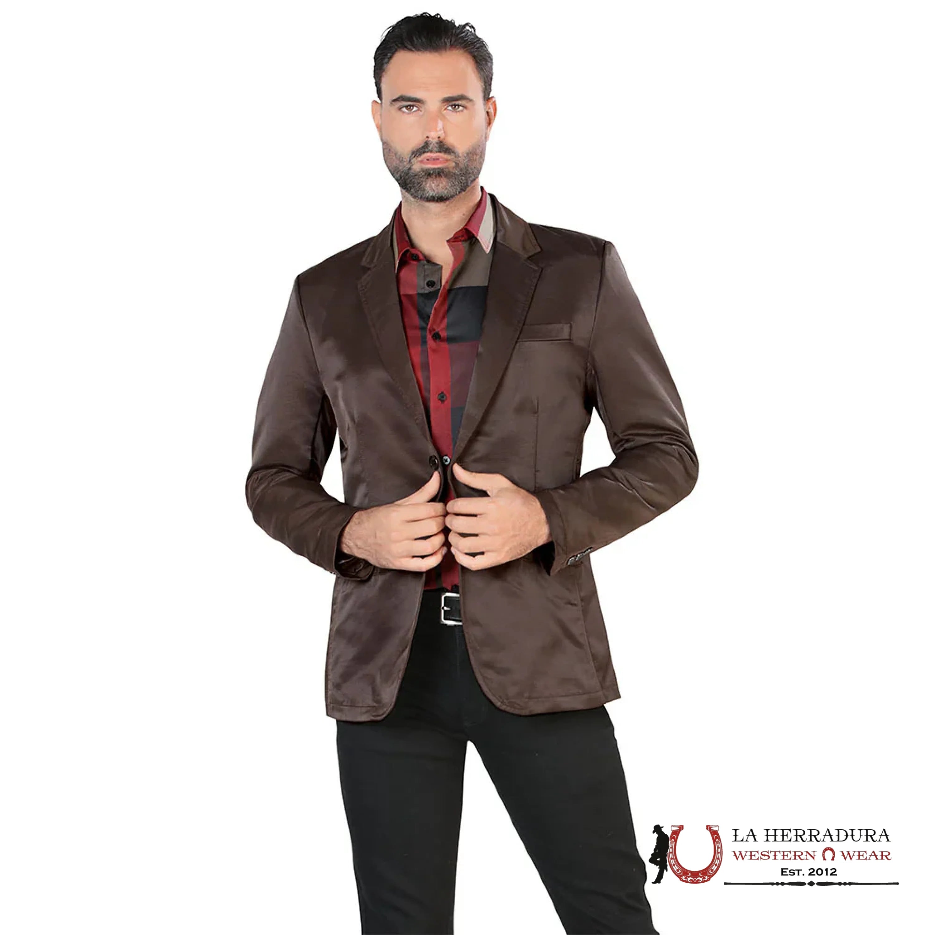 MONTERO DK BROWN SMOOTH LISO BLAZER MT2147 ROPA HOMBRES