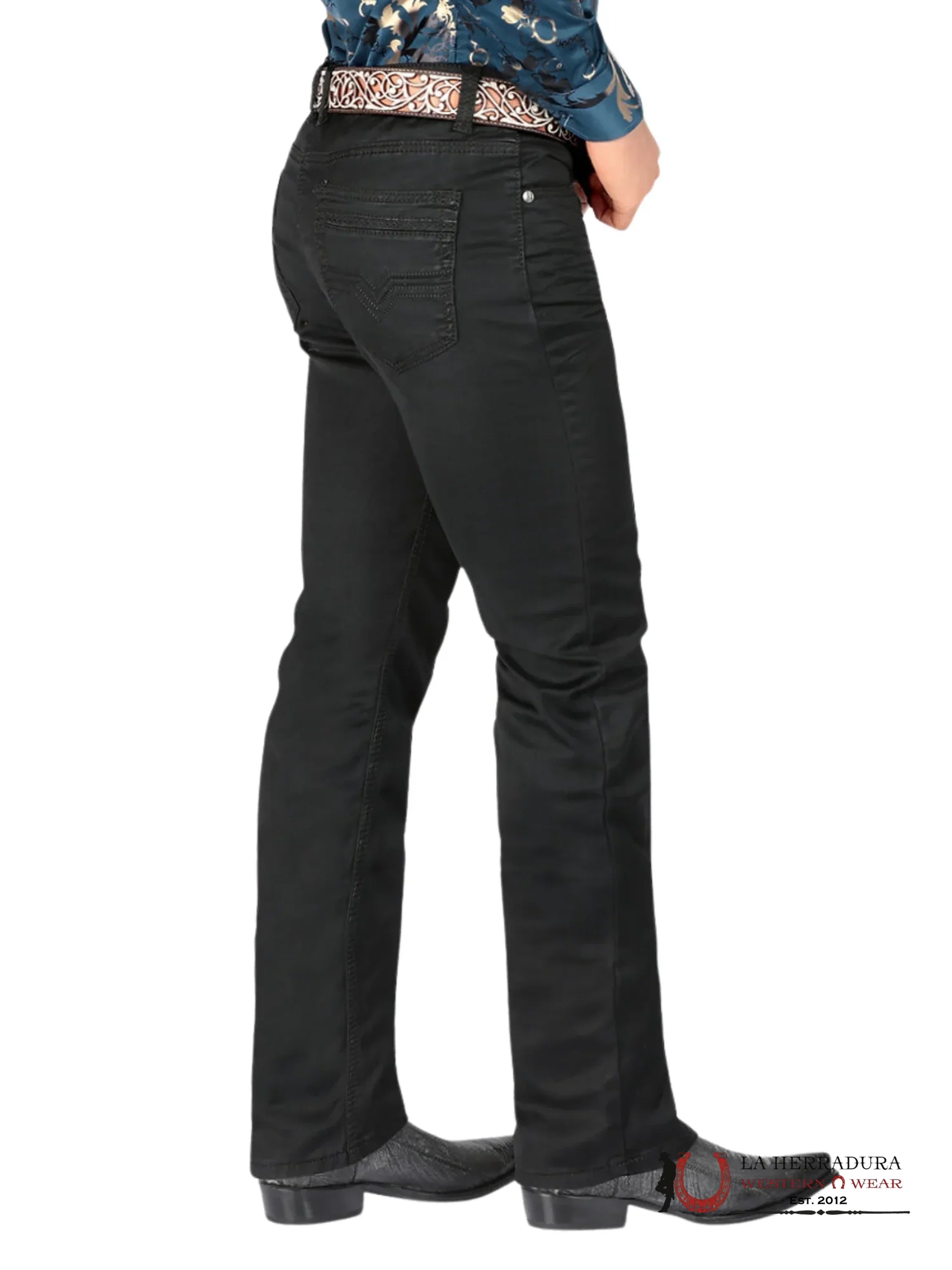 MONTERO MENS JEANS BLACK- MT5601 ROPA HOMBRES