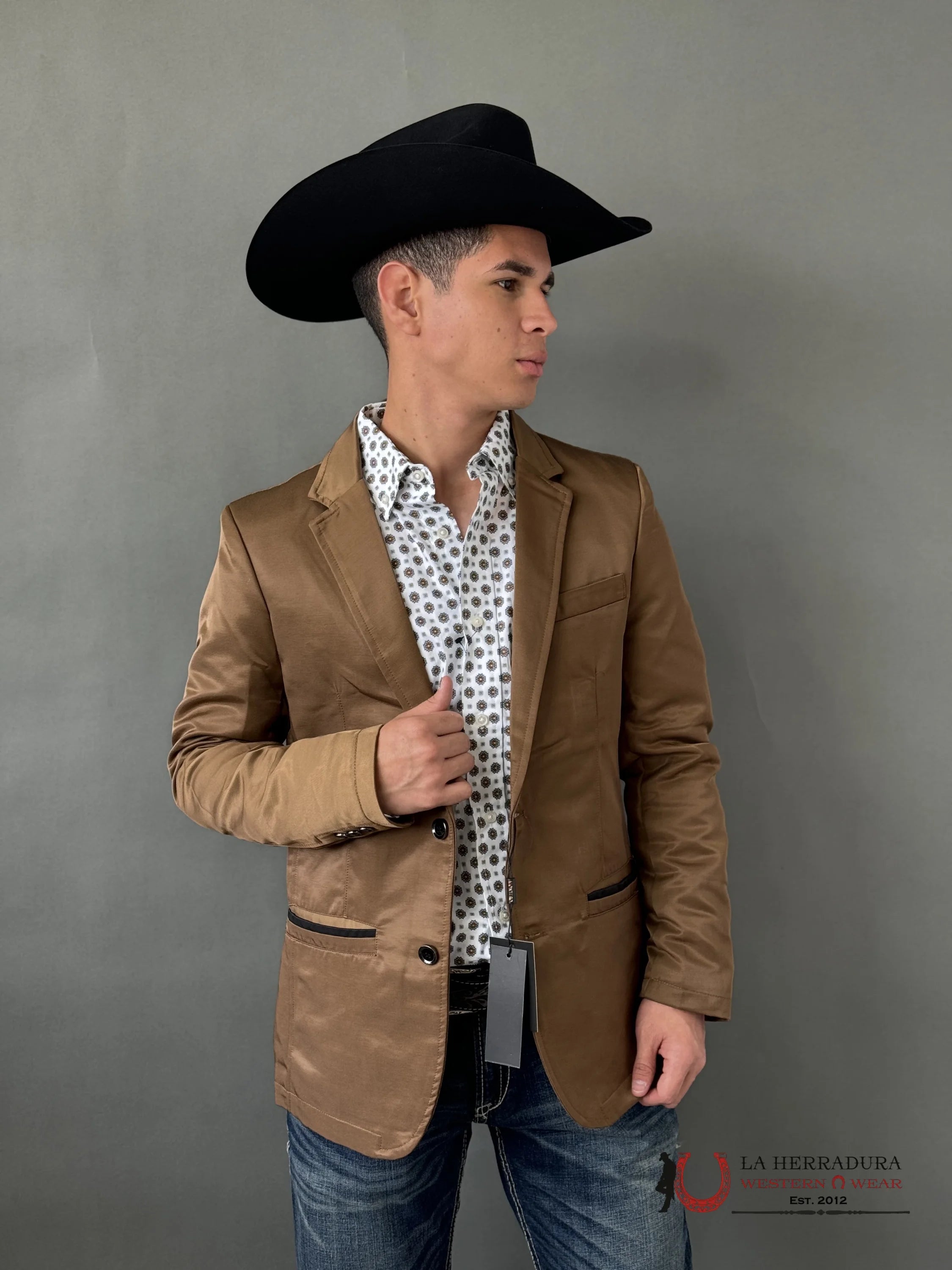 Montero Mustard Smooth Liso Blazer Mt2174 Ropa Hombres