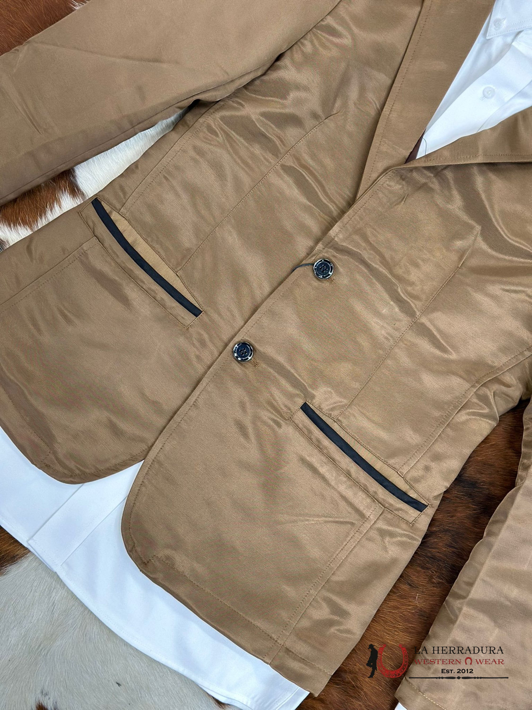 Montero Mustard Smooth Liso Blazer Mt2174 Ropa Hombres