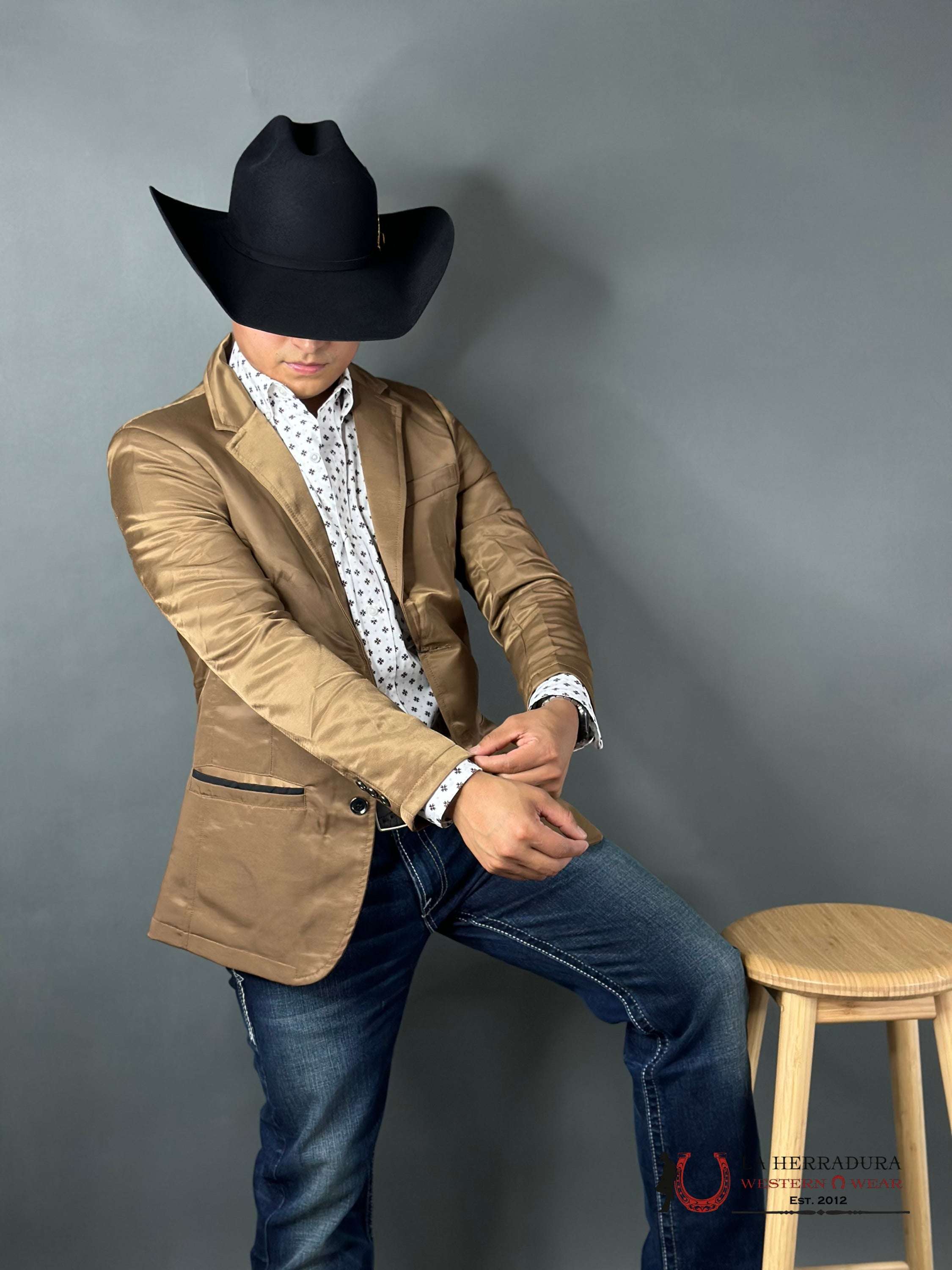 Montero Mustard Smooth Liso Blazer Mt2174 Ropa Hombres
