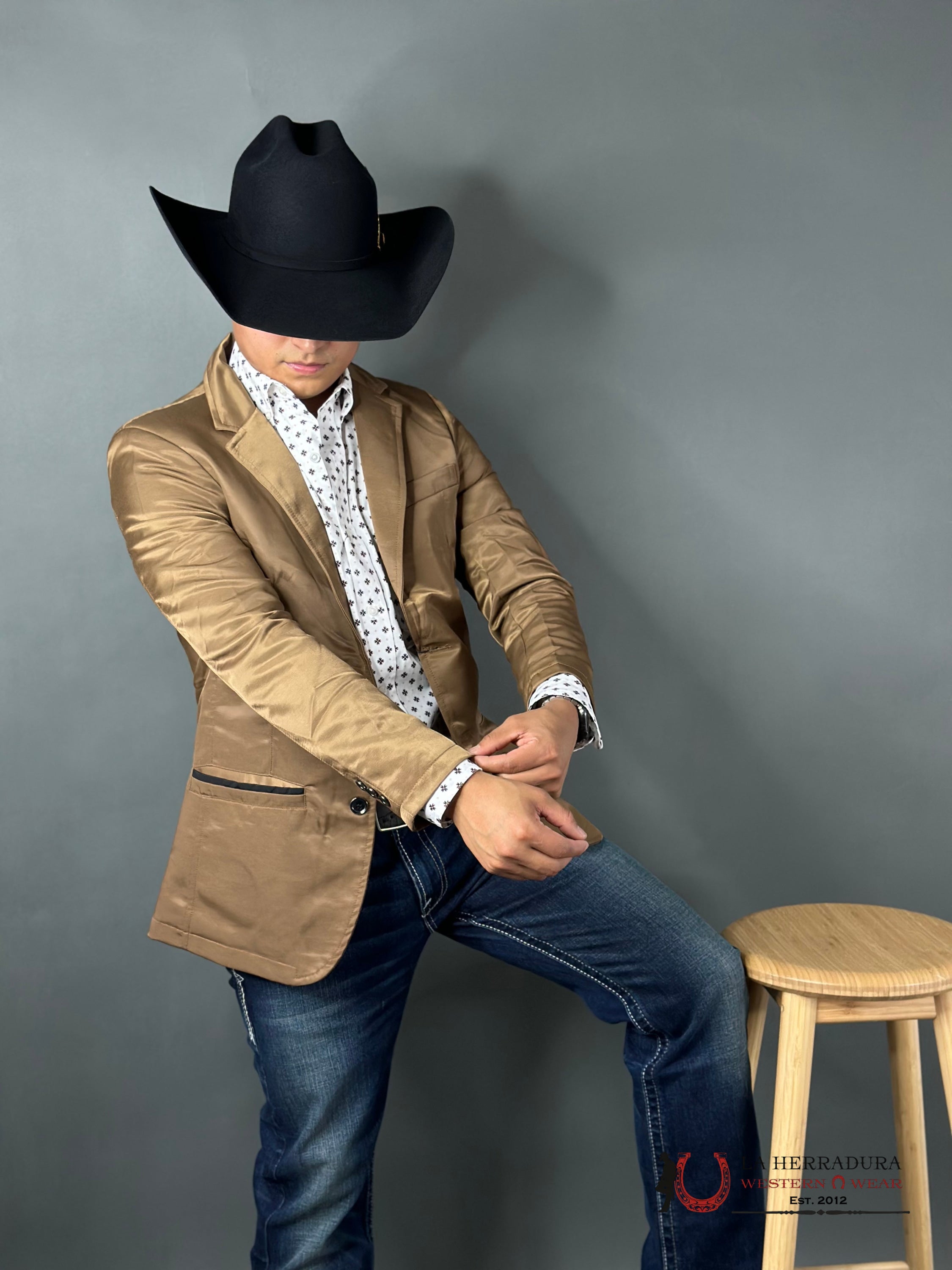 Montero Mustard Smooth Liso Blazer Mt2174 Ropa Hombres