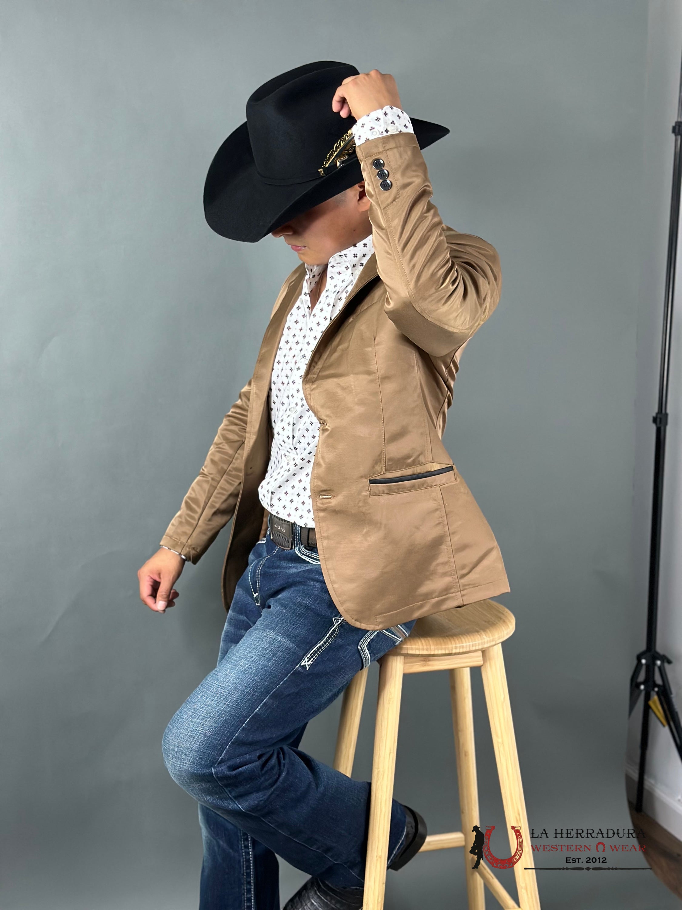 Montero Mustard Smooth Liso Blazer Mt2174 Ropa Hombres