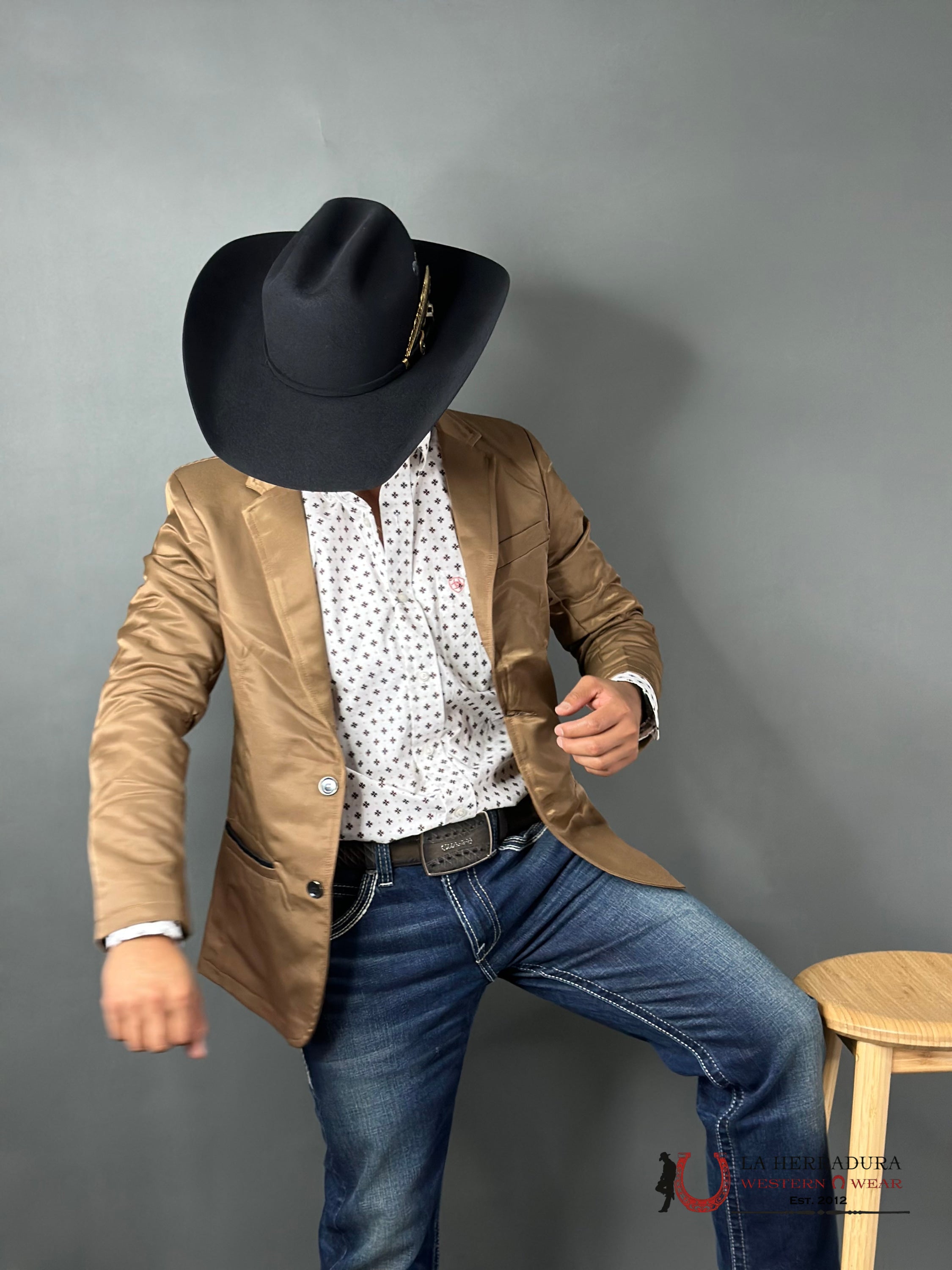 Montero Mustard Smooth Liso Blazer Mt2174 Ropa Hombres