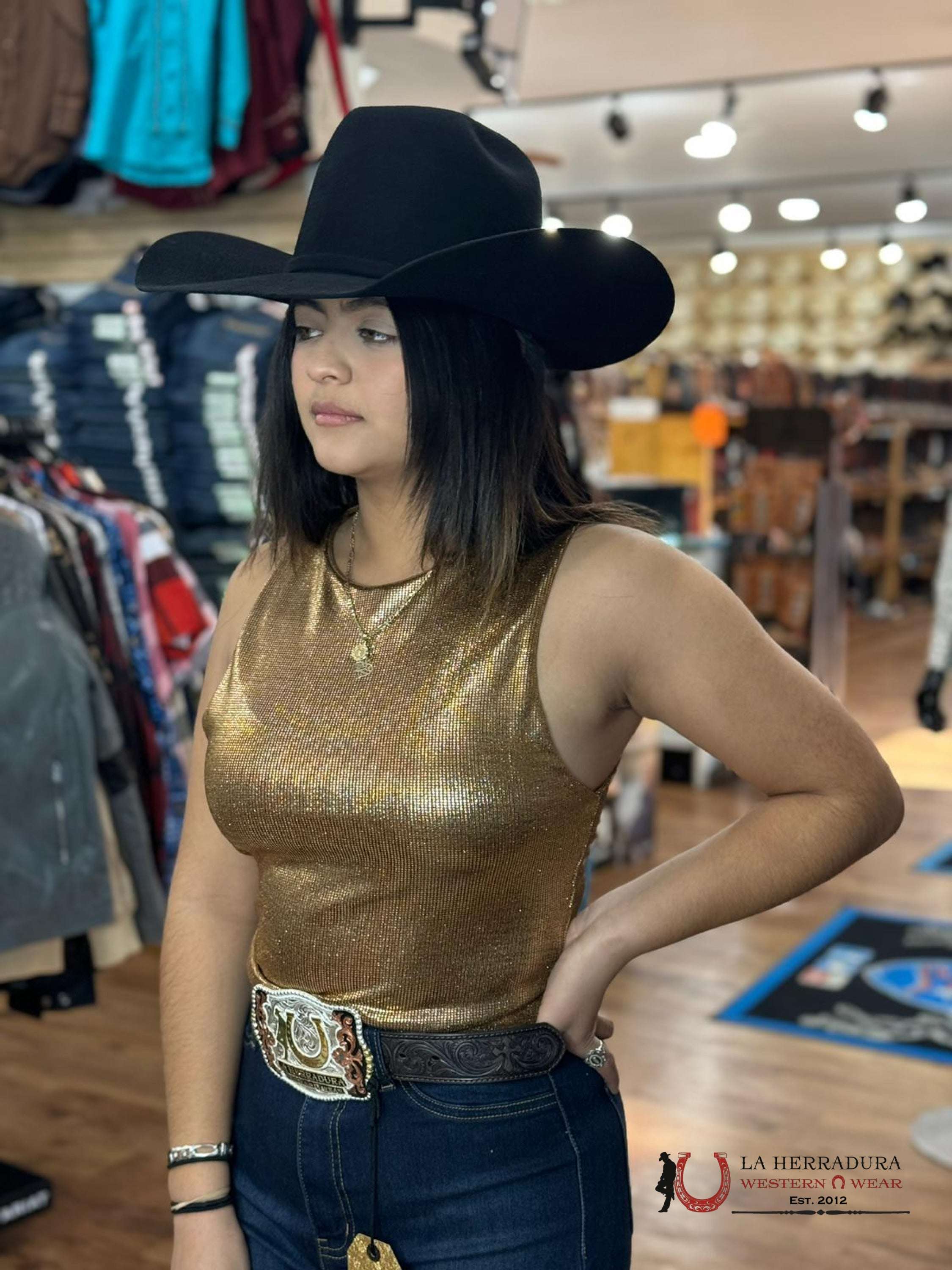 Muy Gold Sleeveless Top Ropa Mujeres