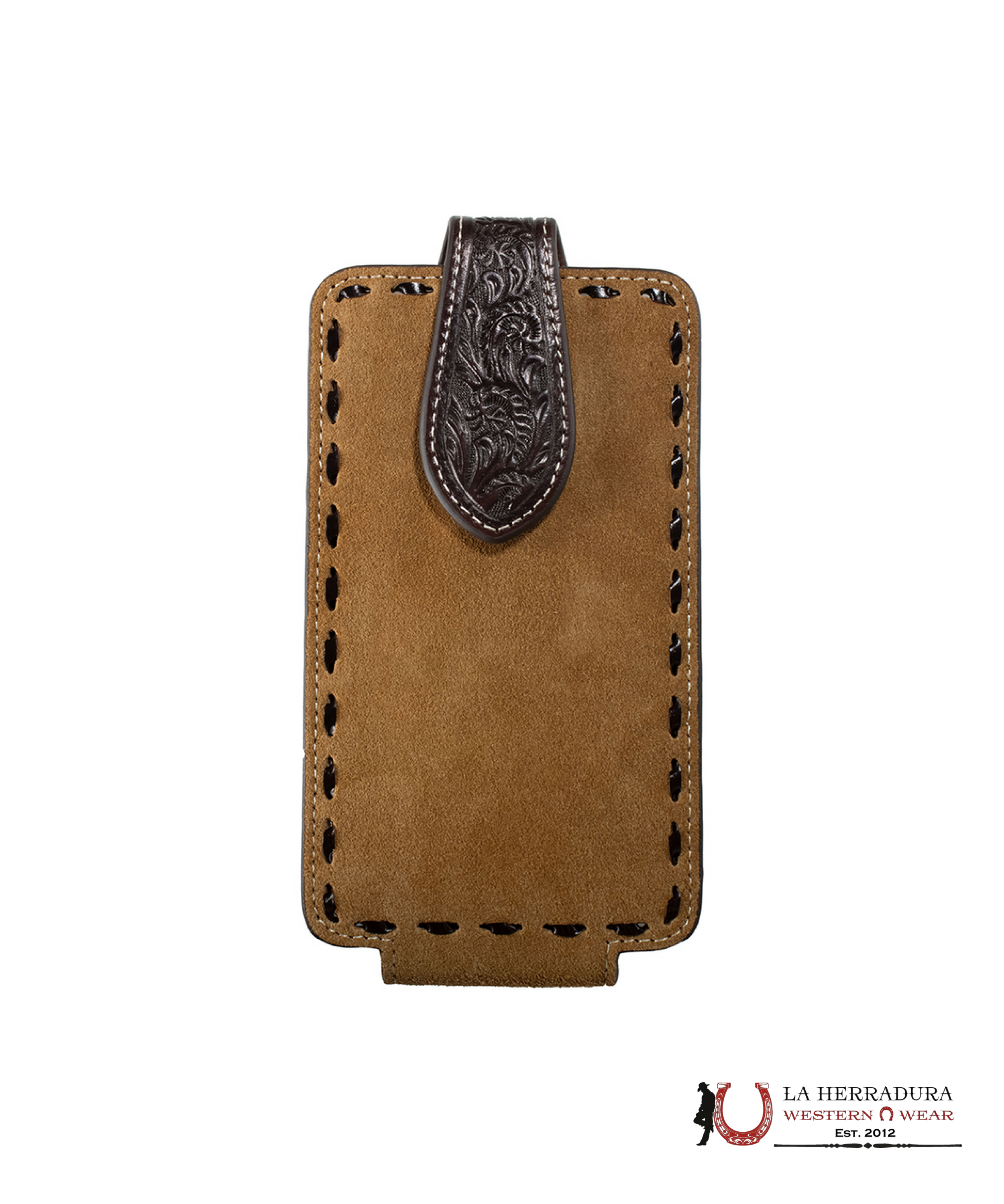 NOCONA BROWN LEATHER PHONE CASE 0697008