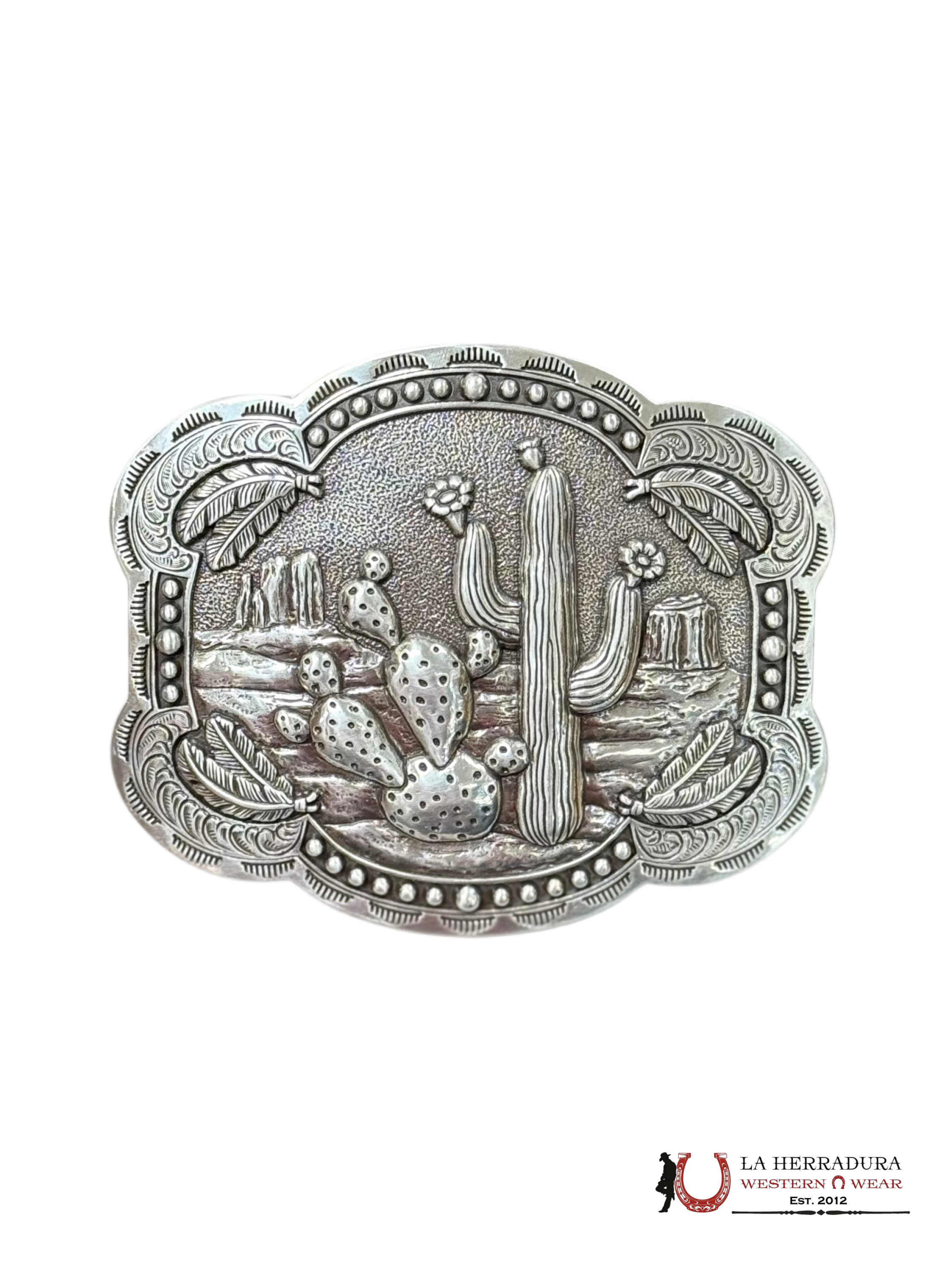 NOCONA CACTUZ WESTERN SILVER SQUARE BUCKLE 37597 ACCESORIOS