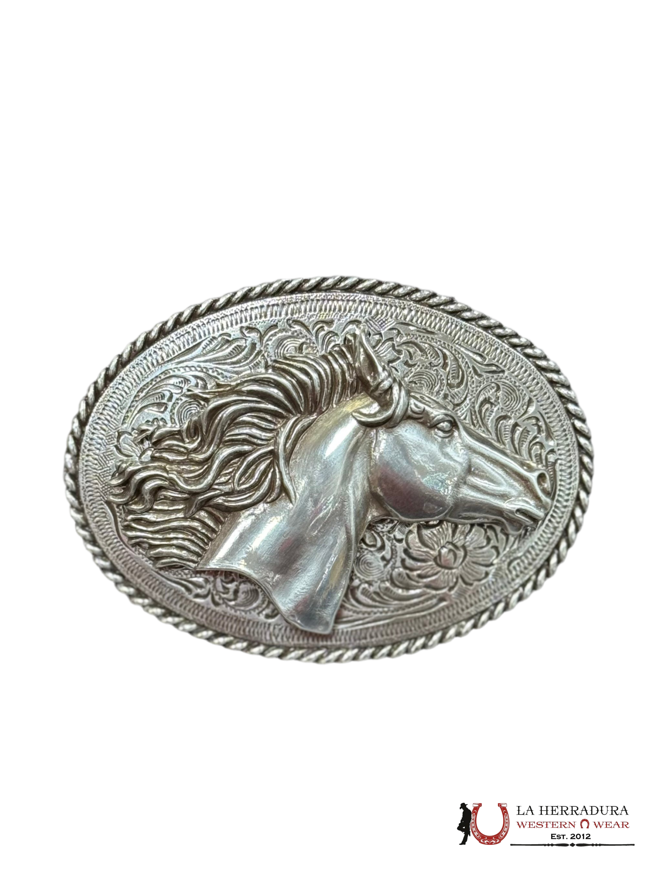 NOCONA HORSE SILVER ROUND BUCKLE 37012 ACCESORIOS