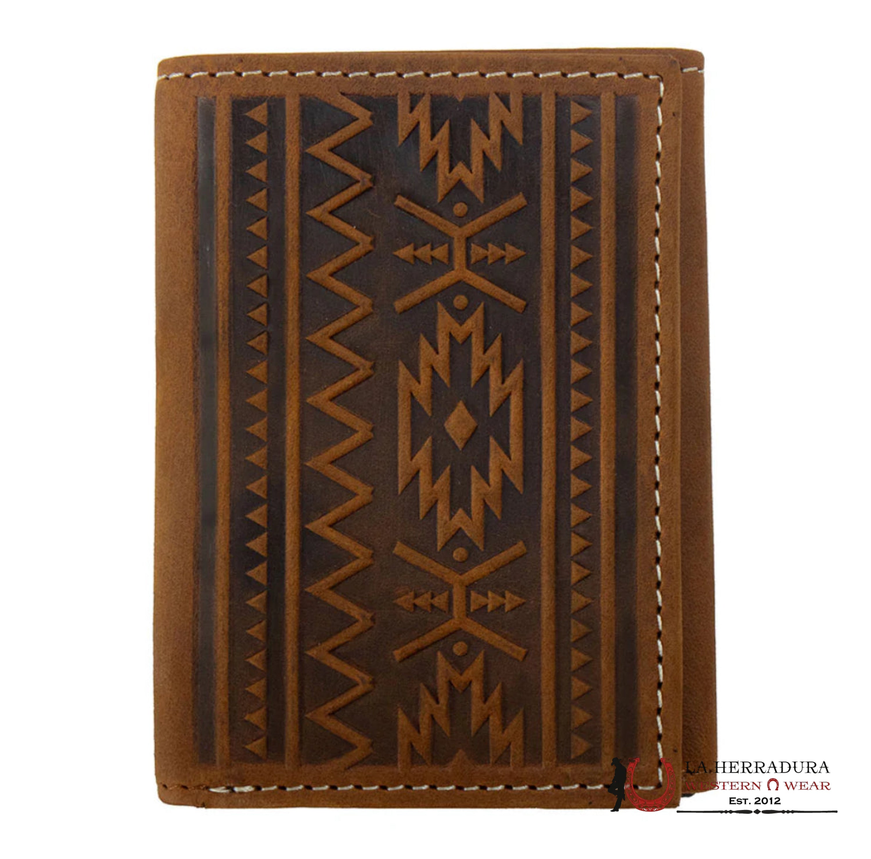 NOCONA MENS BROWN AZTEC TRI-FOLD WALLET- N500049244 ACCESORIOS