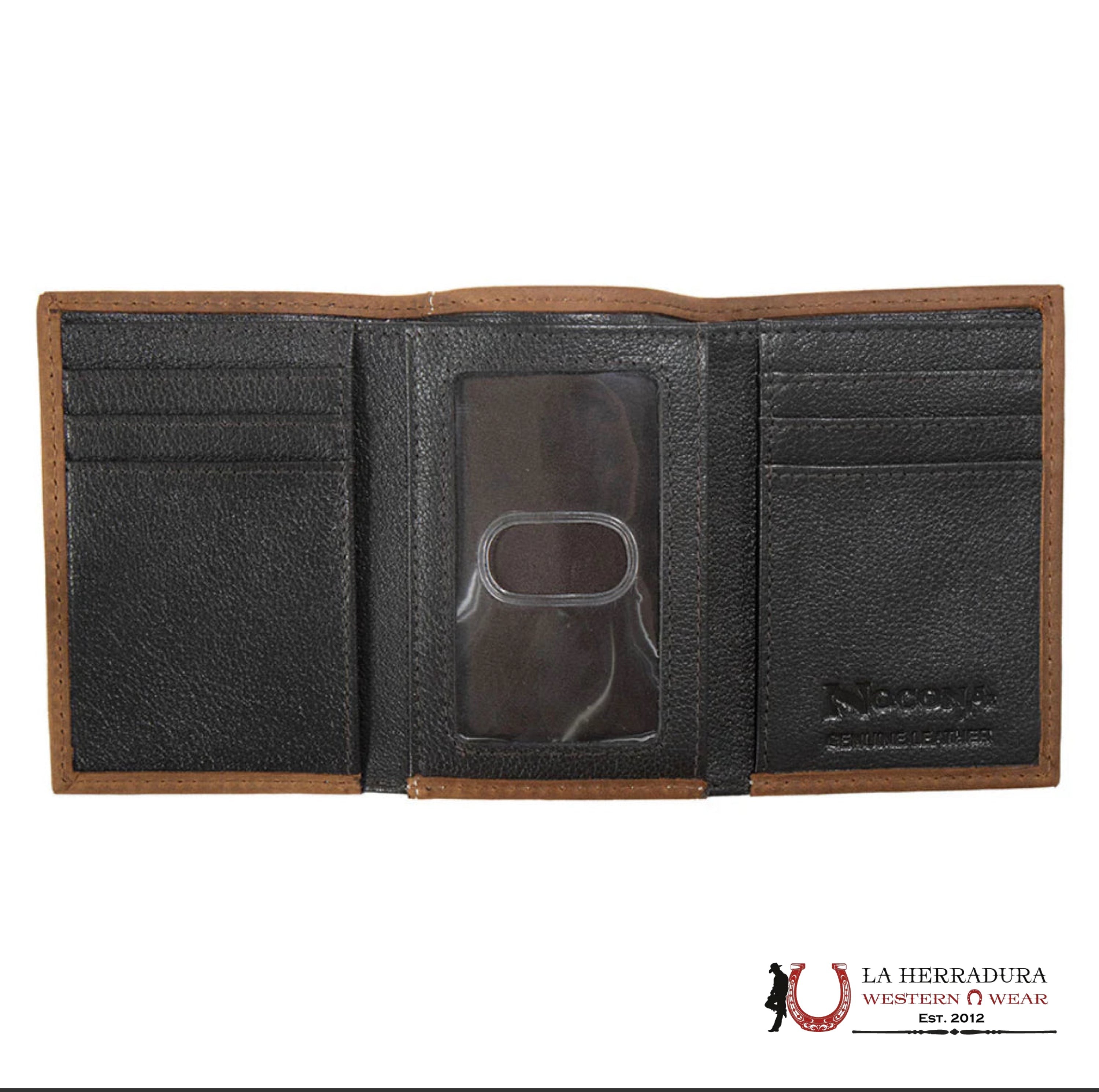 NOCONA MENS BROWN AZTEC TRI-FOLD WALLET- N500049244 ACCESORIOS