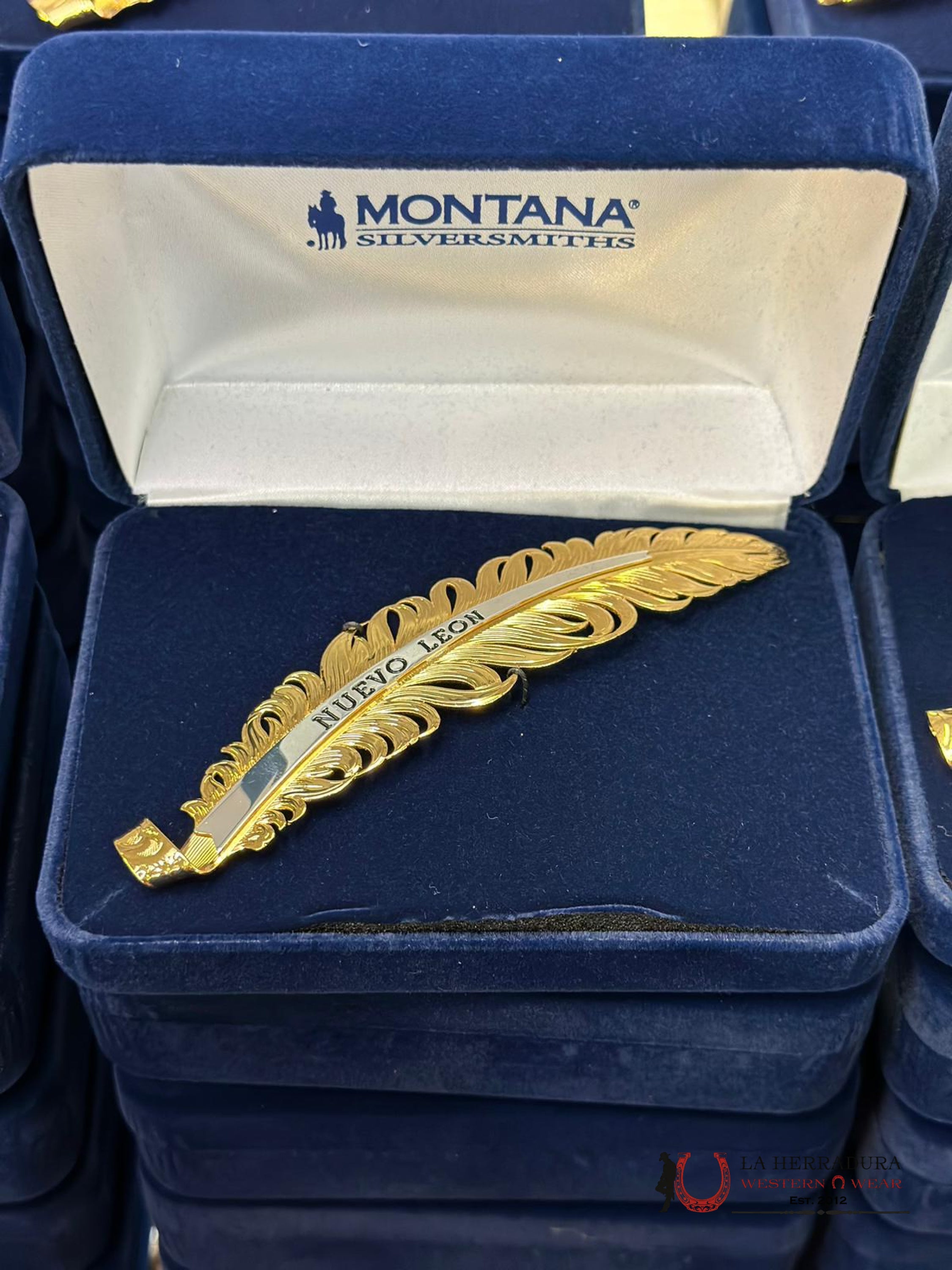 Montana Hat Feather Dorado Nuevo Leon Accesorios