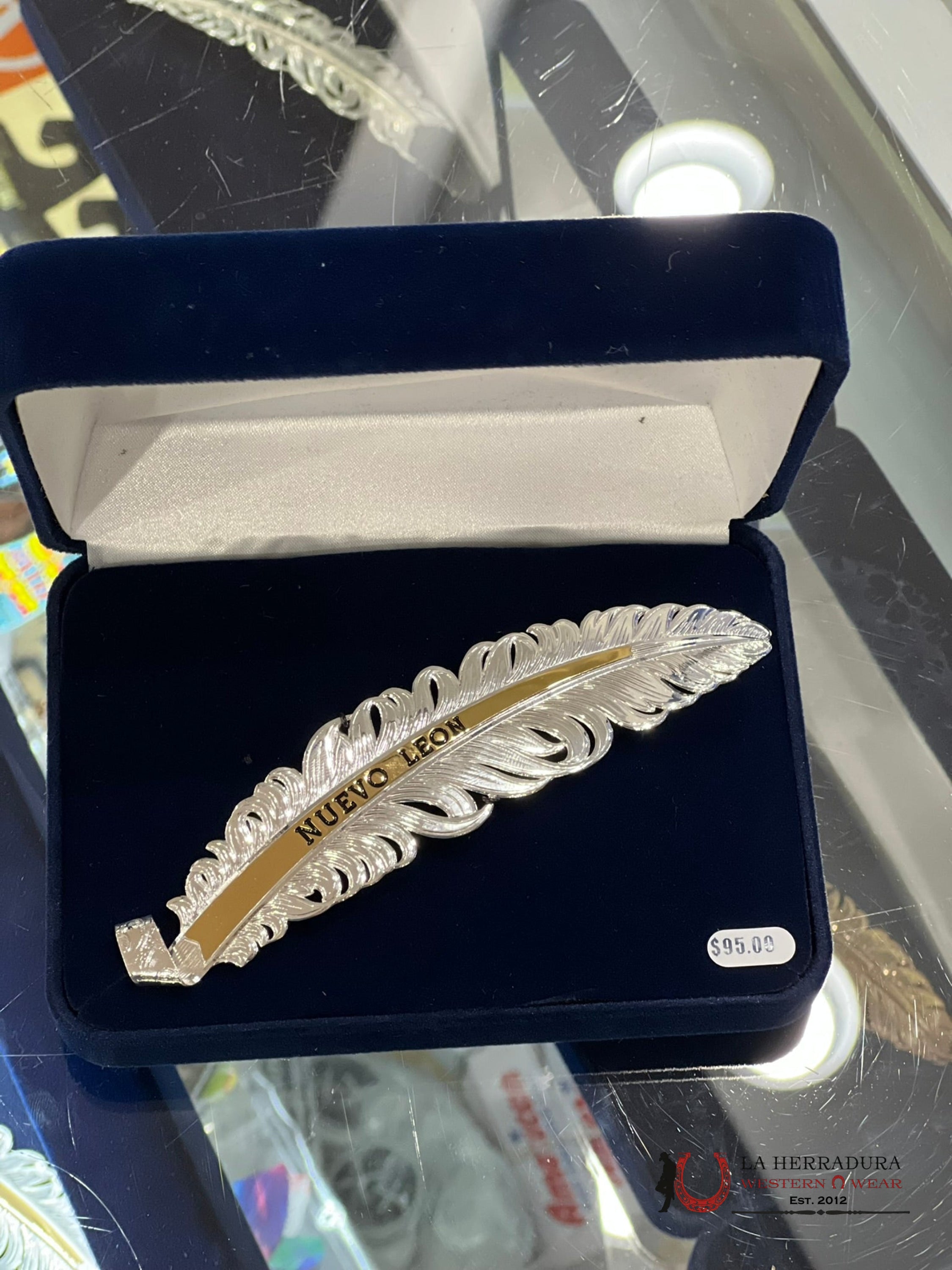 Montana Hat Feather Plata Nuevo Leon Accesorios