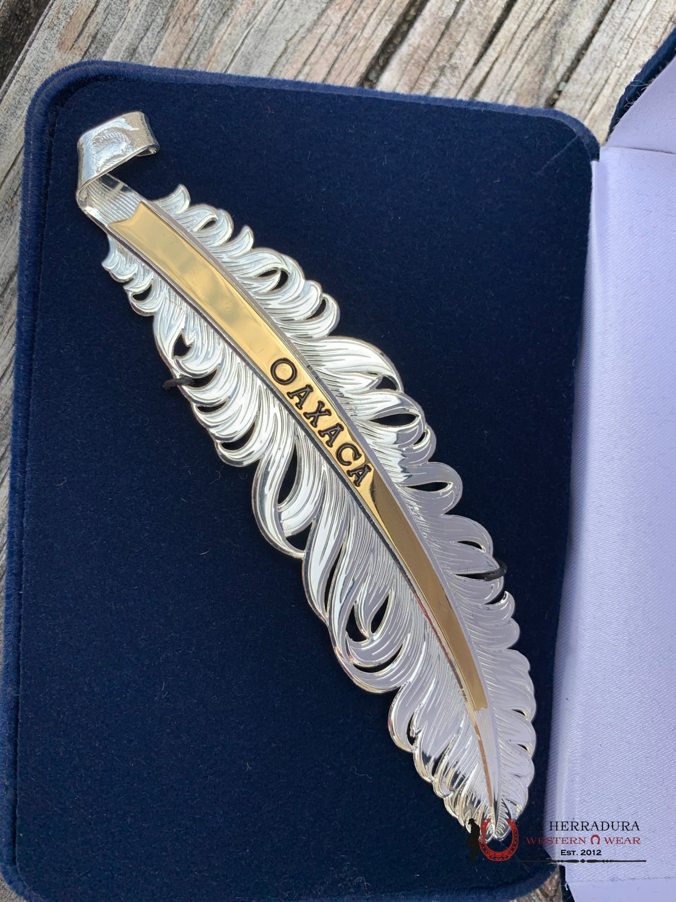 Montana Hat Feather Plata Oaxaca Accesorios