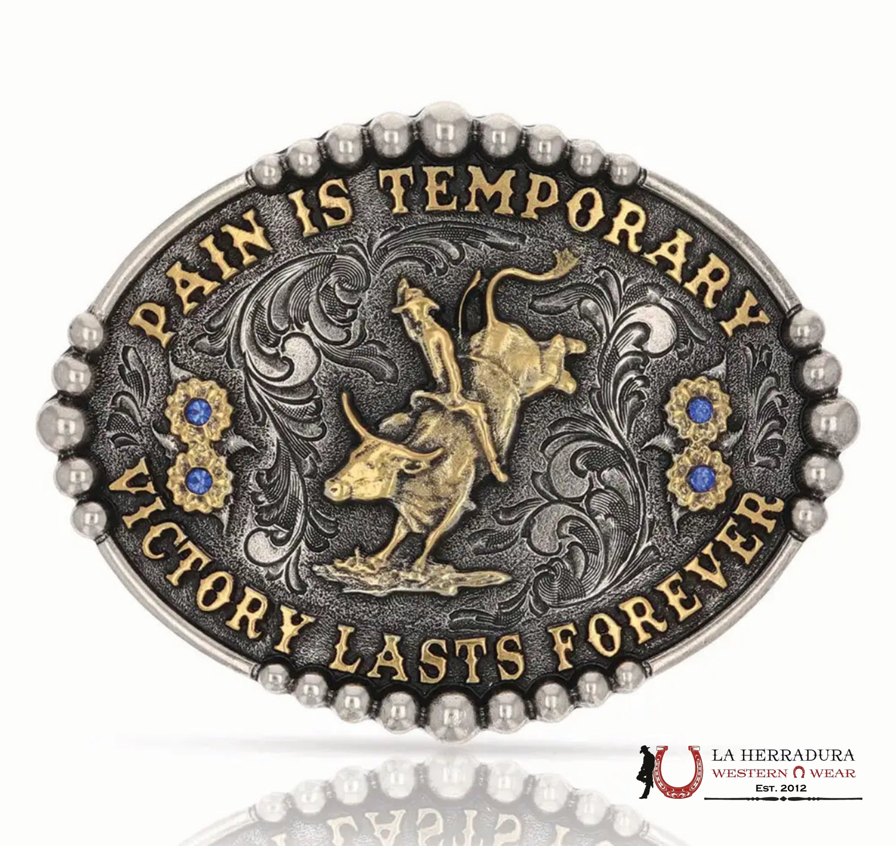 Pain Is Temporary Bull Riding Attitude Buckle ACCESORIOS