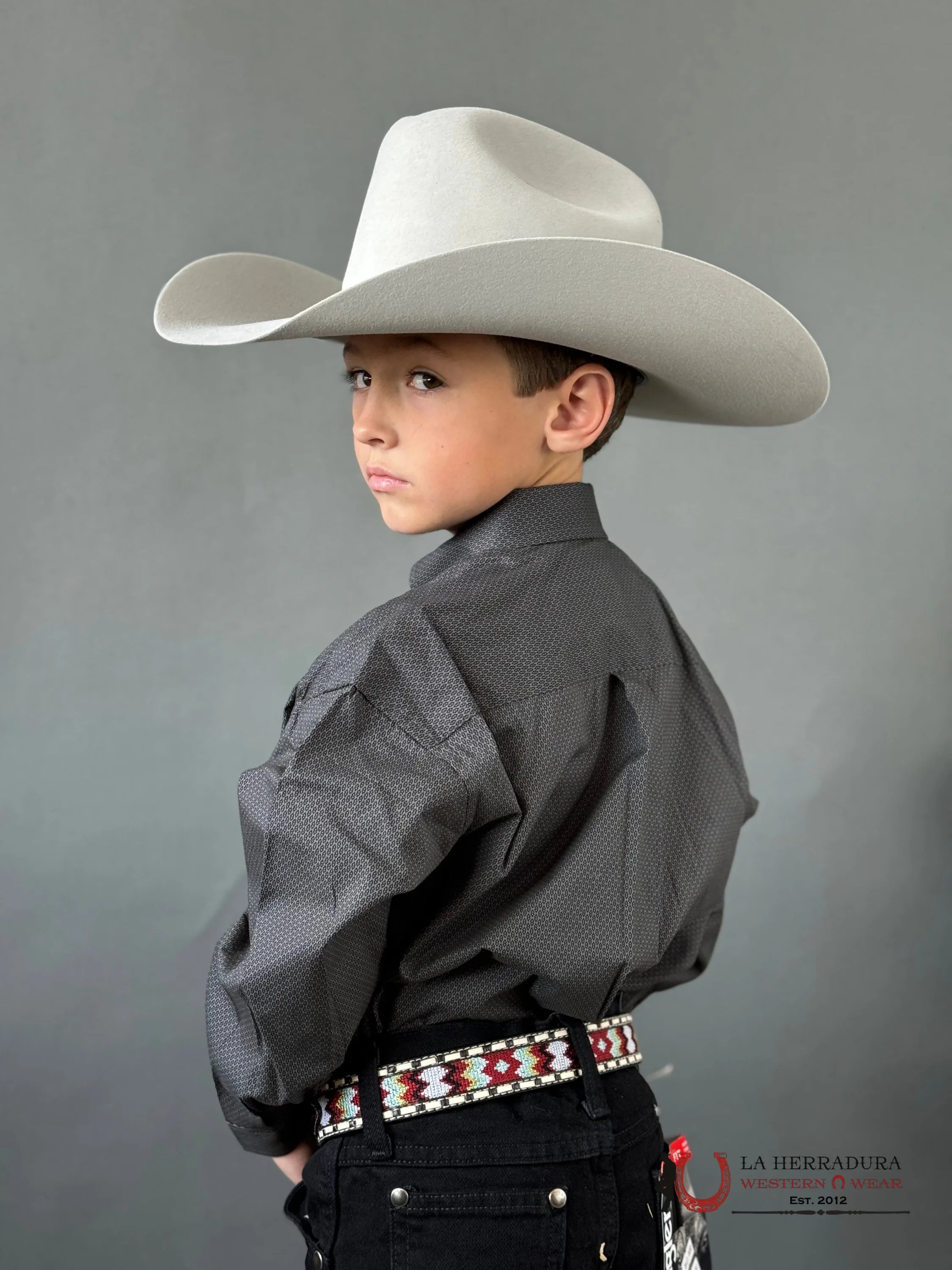 Panhabdle Classic Shirt Grey Niños