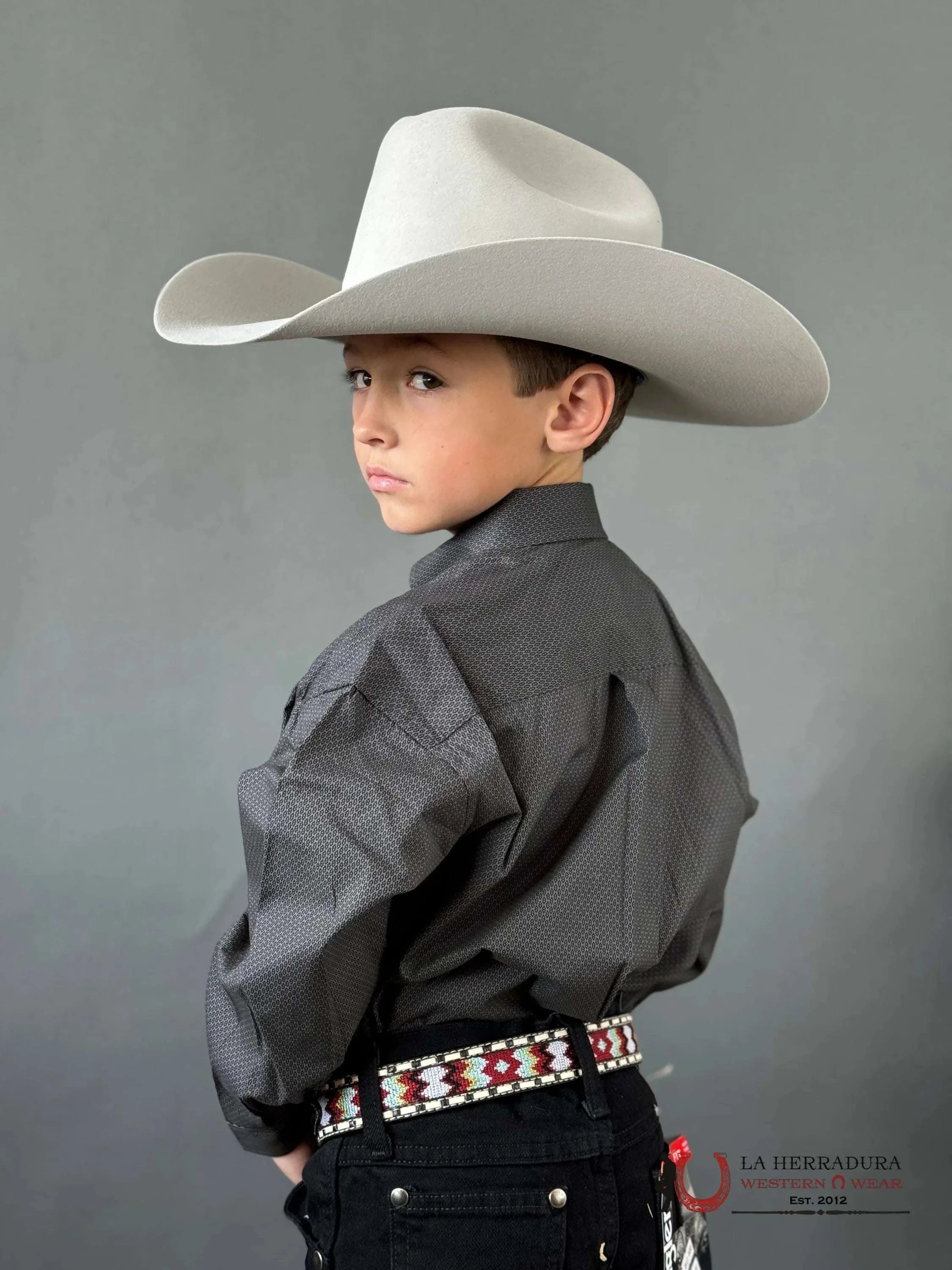 Panhabdle Classic Shirt Grey Niños