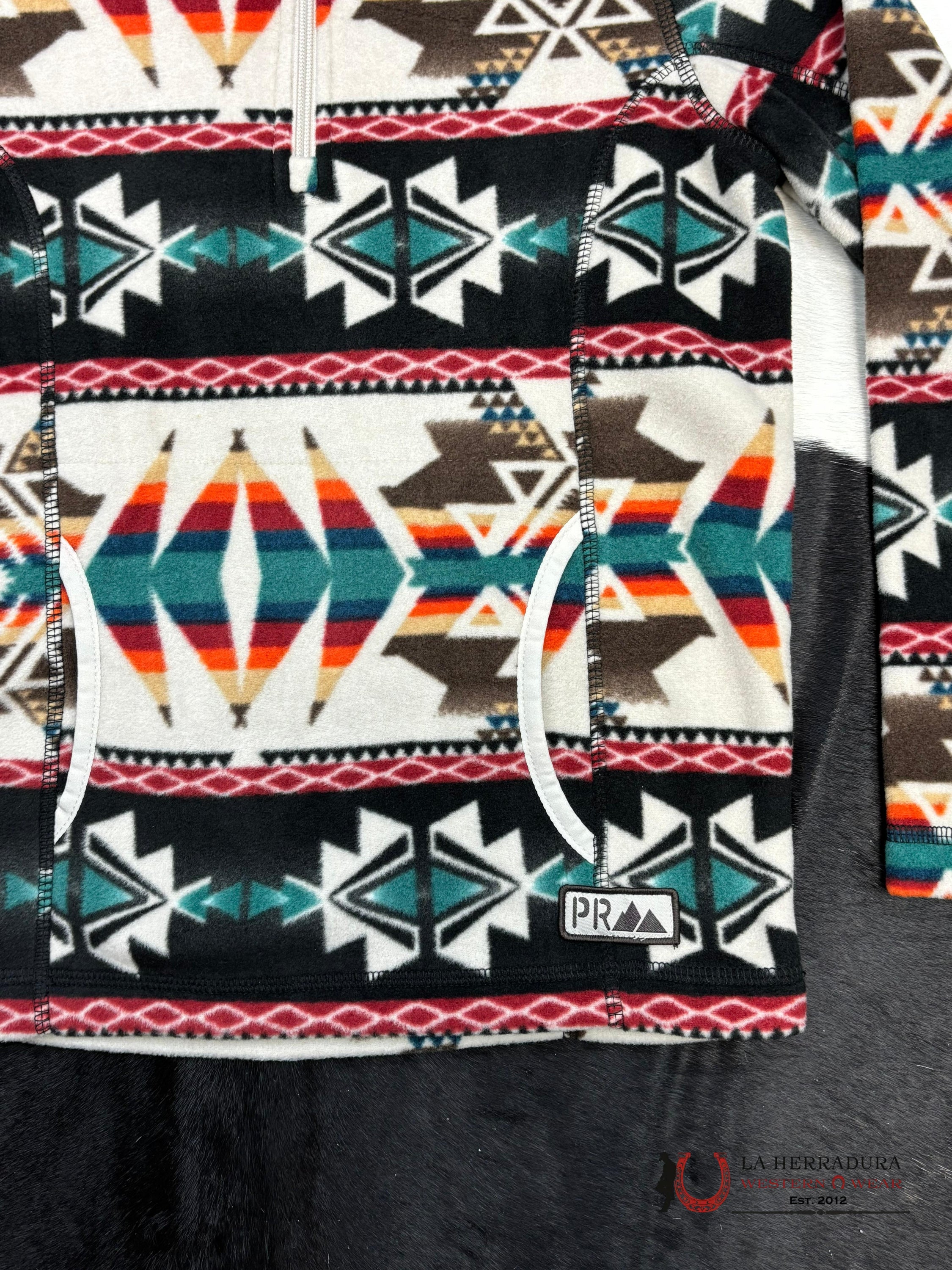 Panhandle Aztec Printed Fleece Pullover Niños