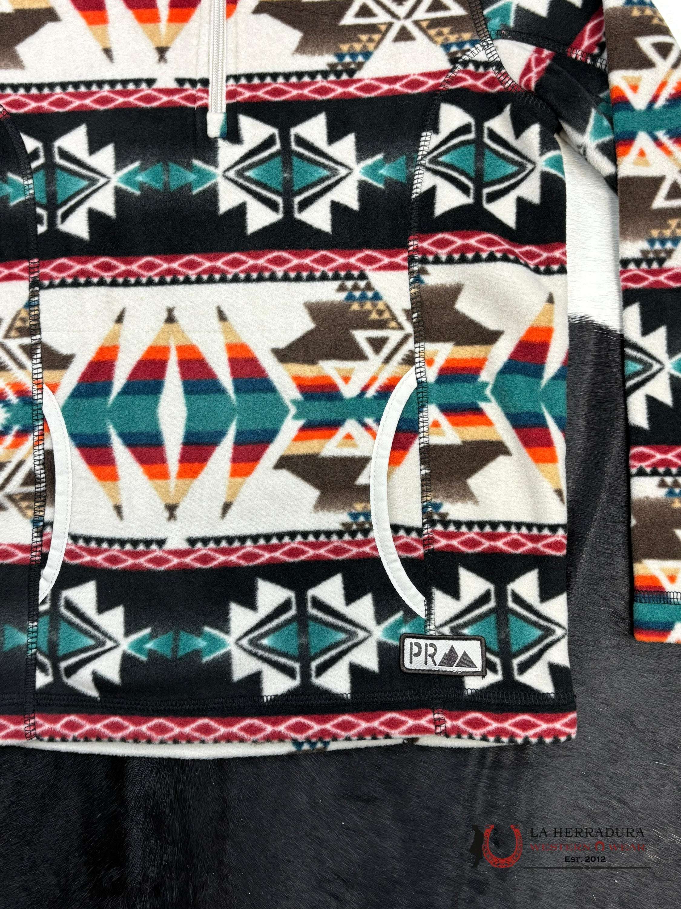Panhandle Aztec Printed Fleece Pullover Niños