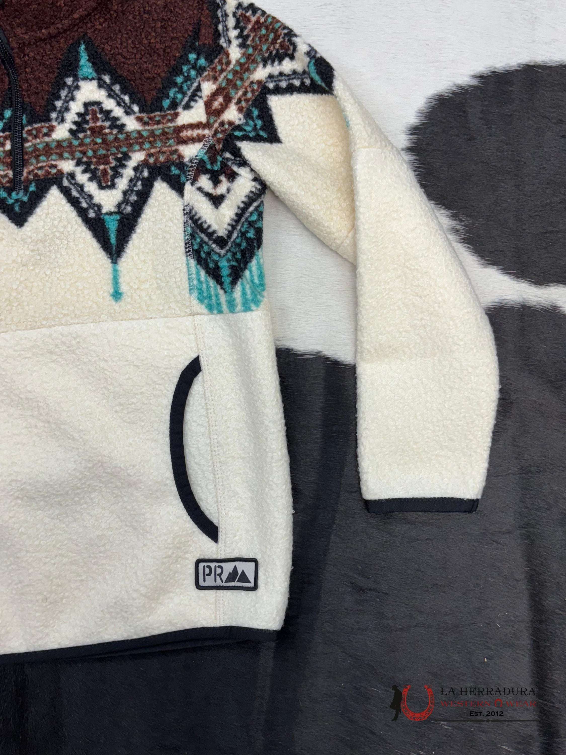 Panhandle Dark Brown Border Rebber Pullover Kids Jacket Niños