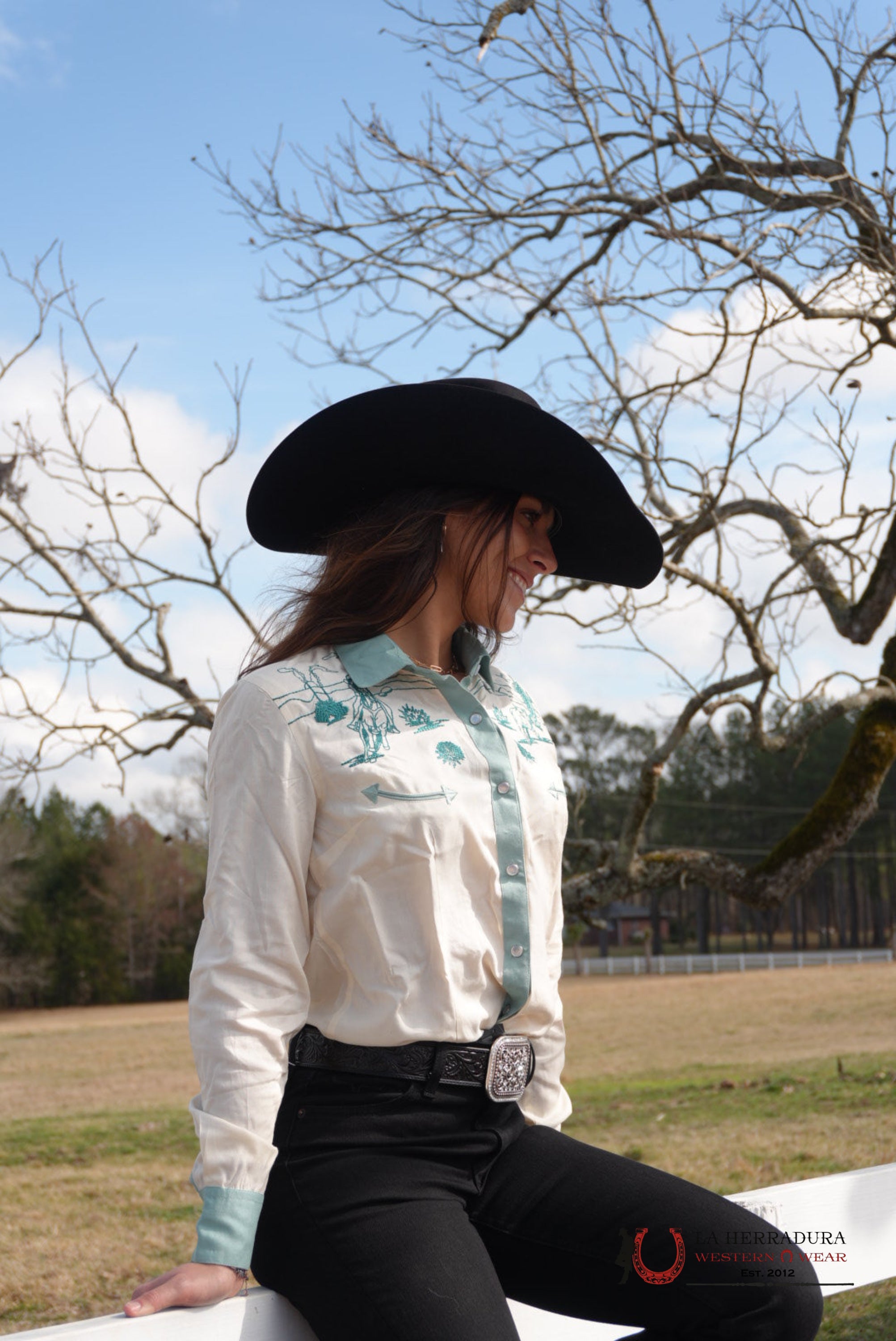 PANHANDLE EMBROIDERED RETRO SNAP SHIRT WOMEN - LWN2S05800 ROPA MUJERES